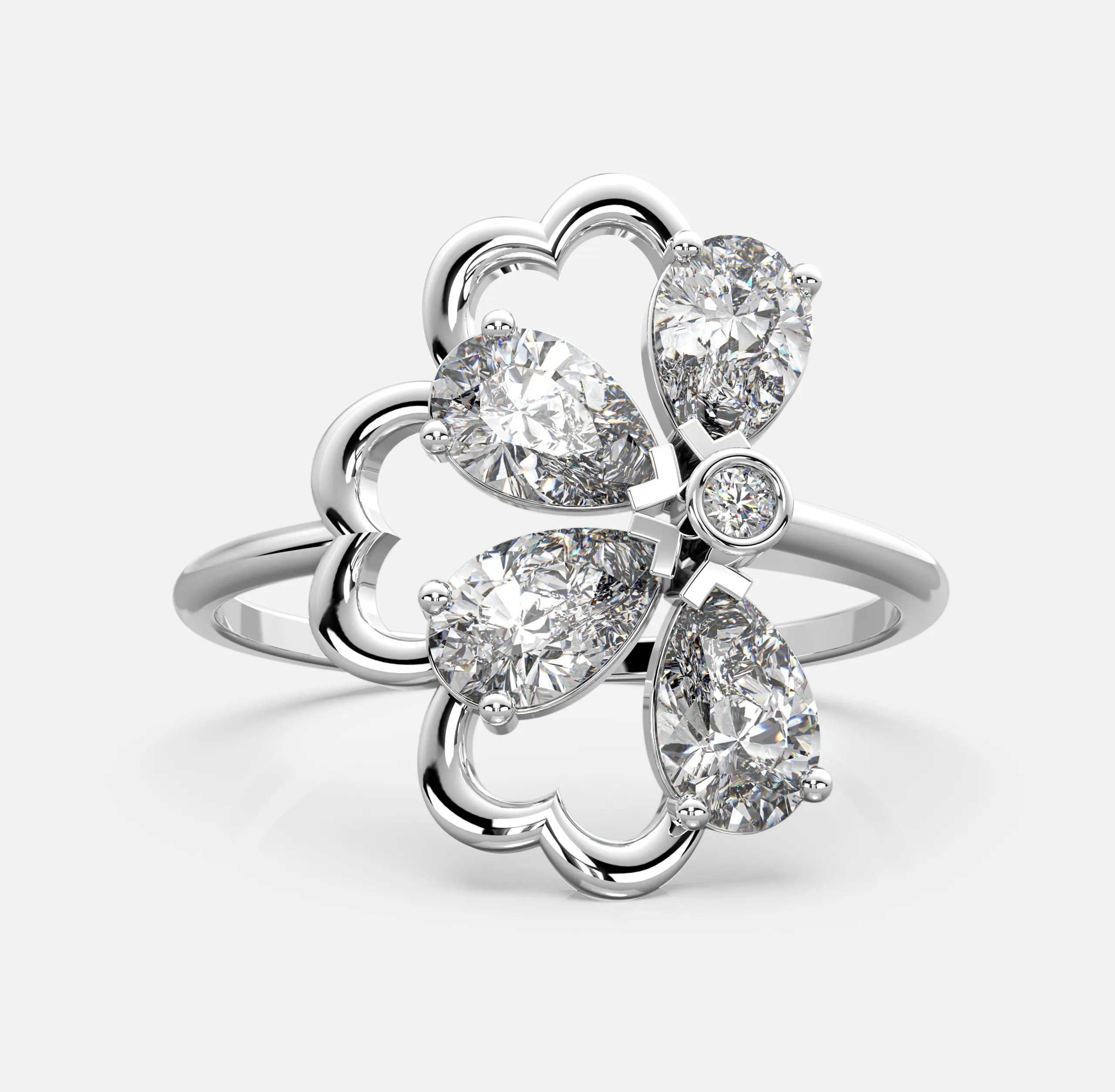Blossom Cluster Diamond Ring