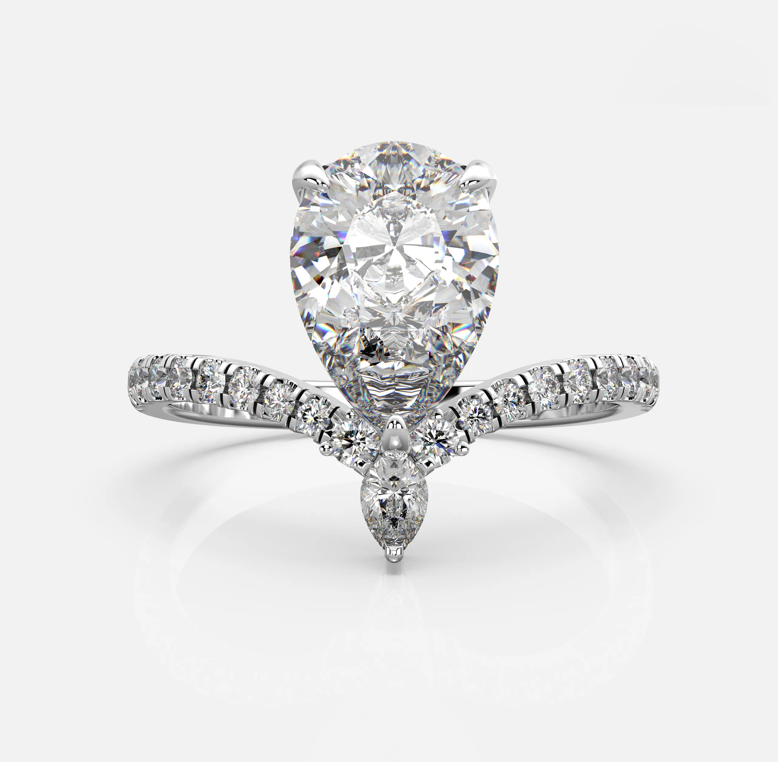 Royal Pear Diamond Ring