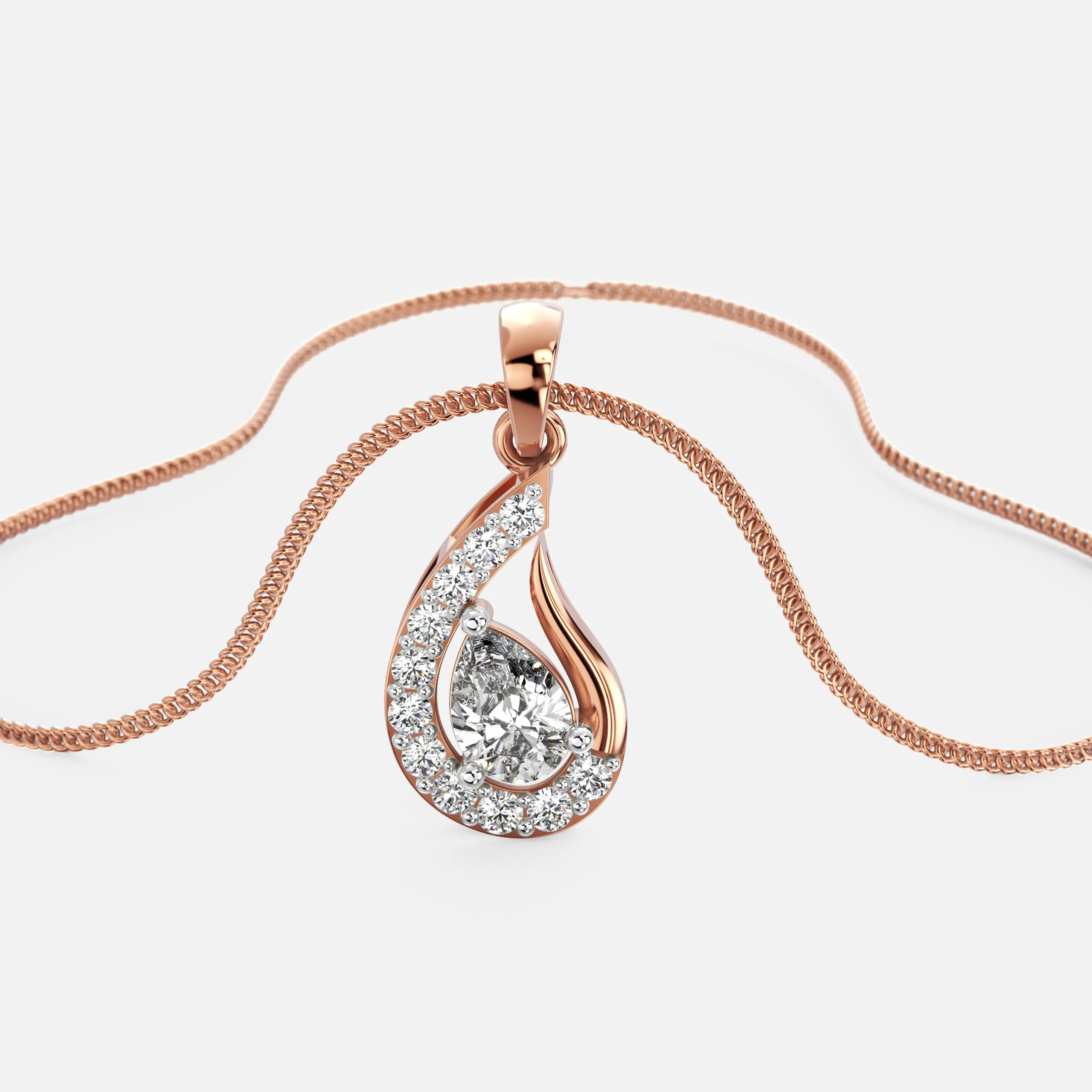 Radiance Drop Diamond Pendant