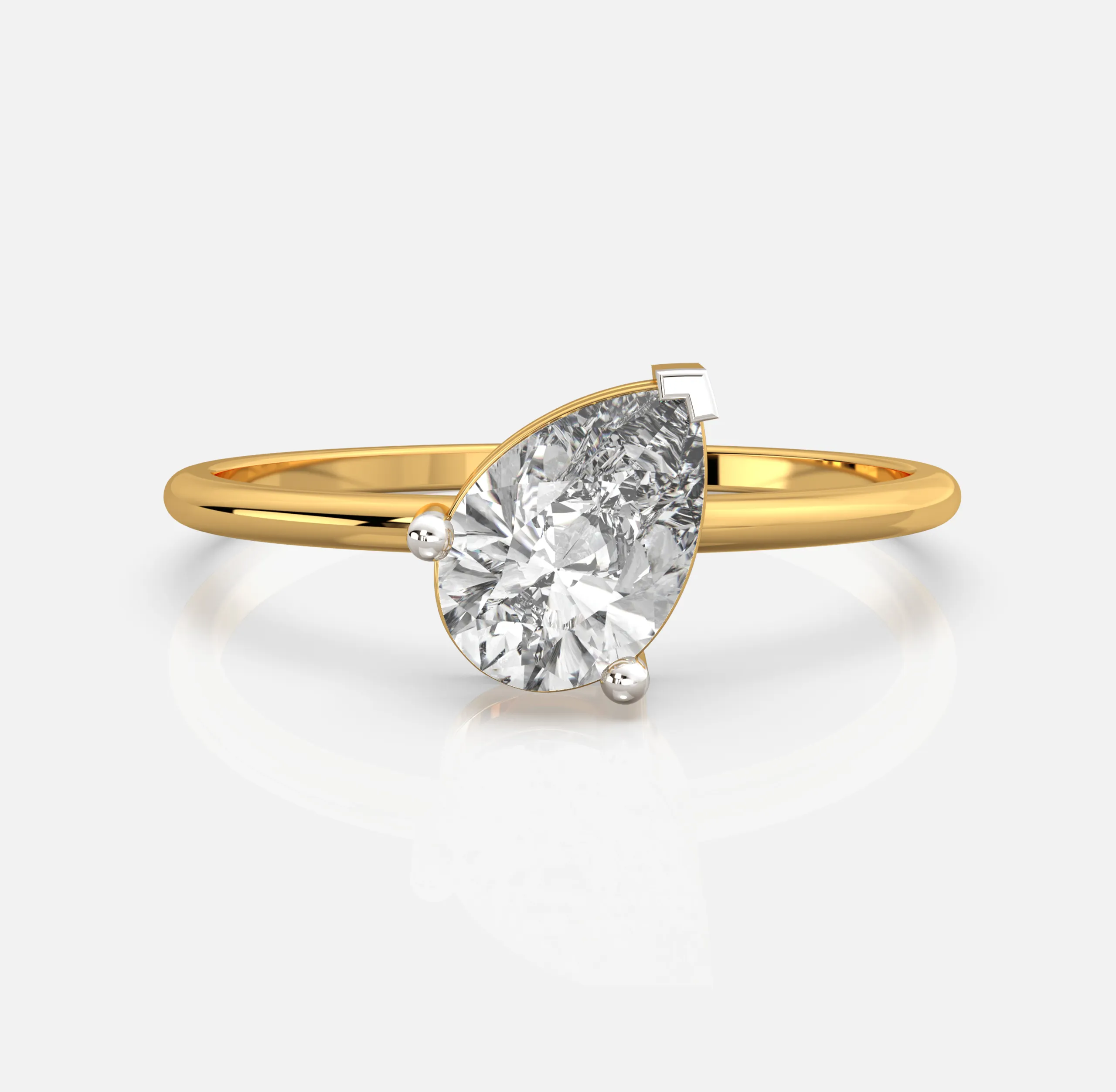 Luna Pear Diamond Ring