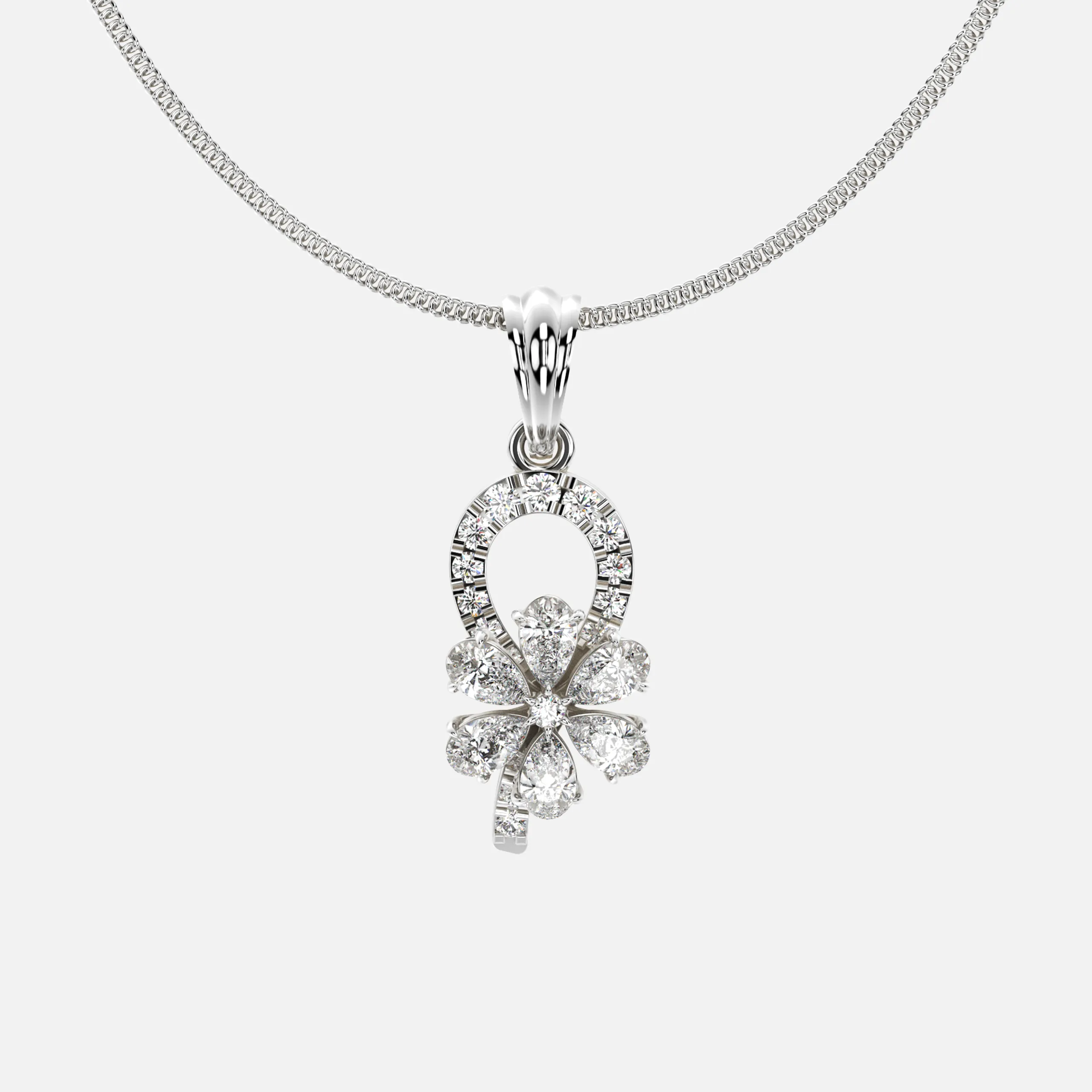 Flora Loop Diamond Pendant
