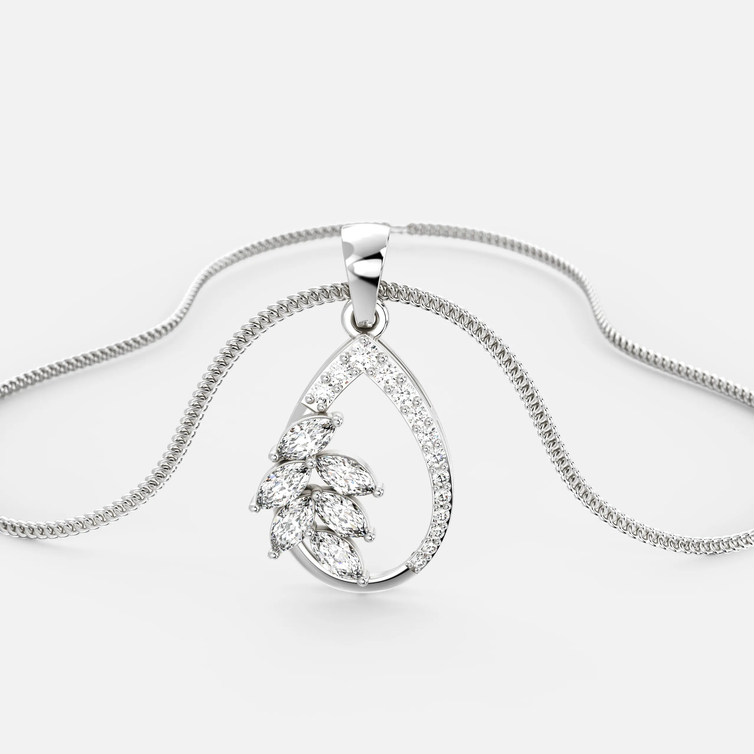 Celestia Bloom Diamond Pendant