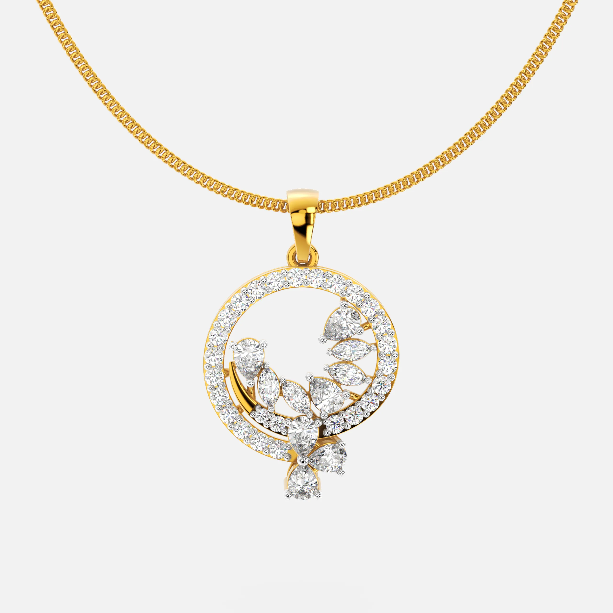 Celestia Bloom Diamond Pendant