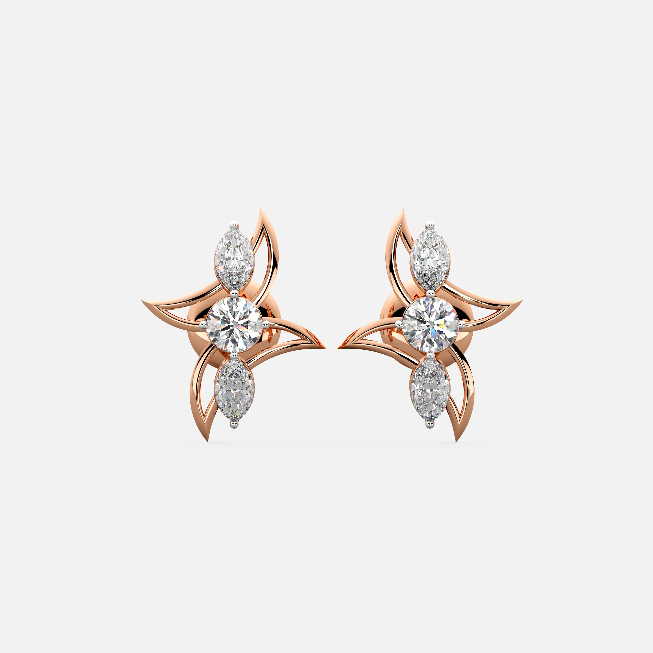 Whisper Curve Diamond Earrings