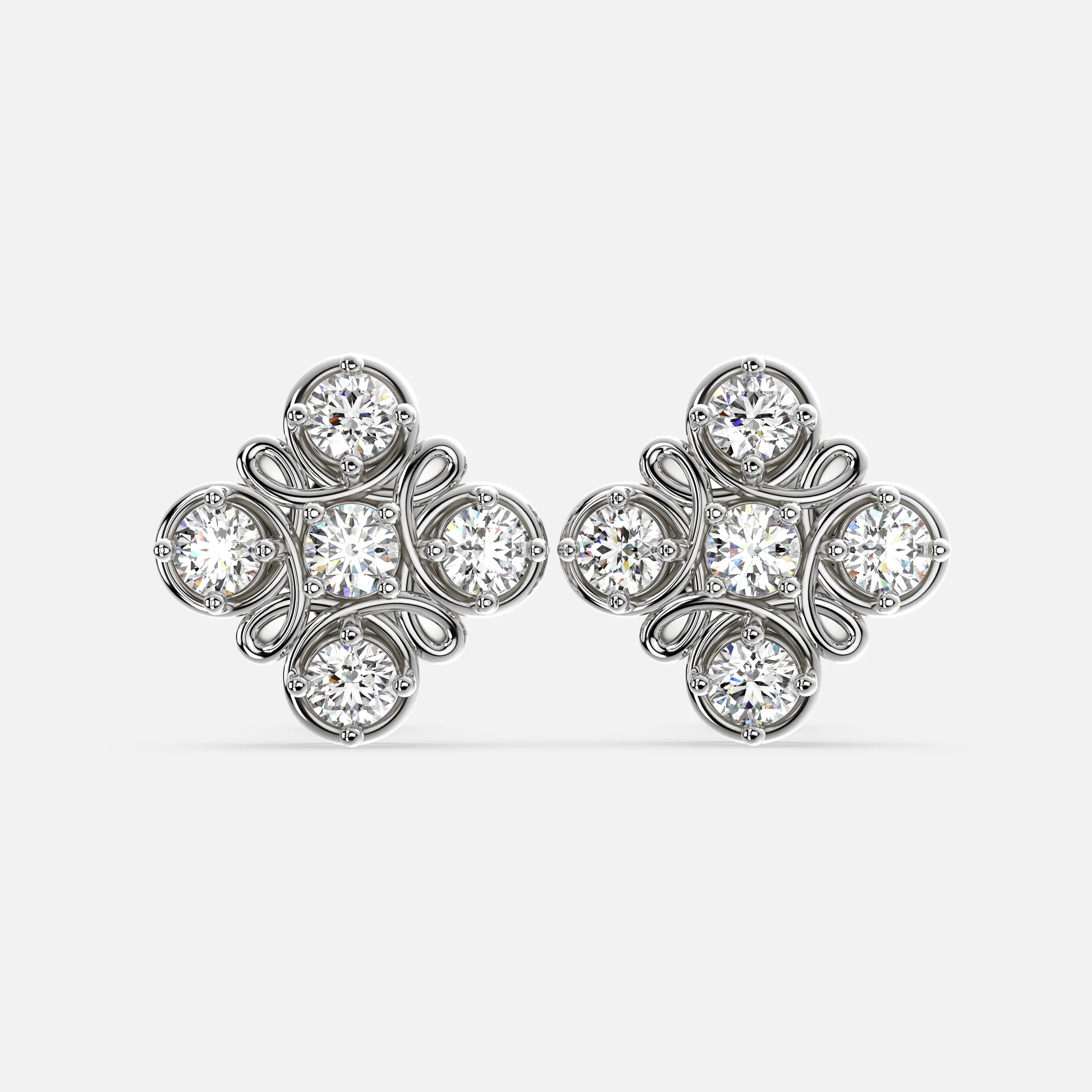Bloom Knot Diamond Earrings