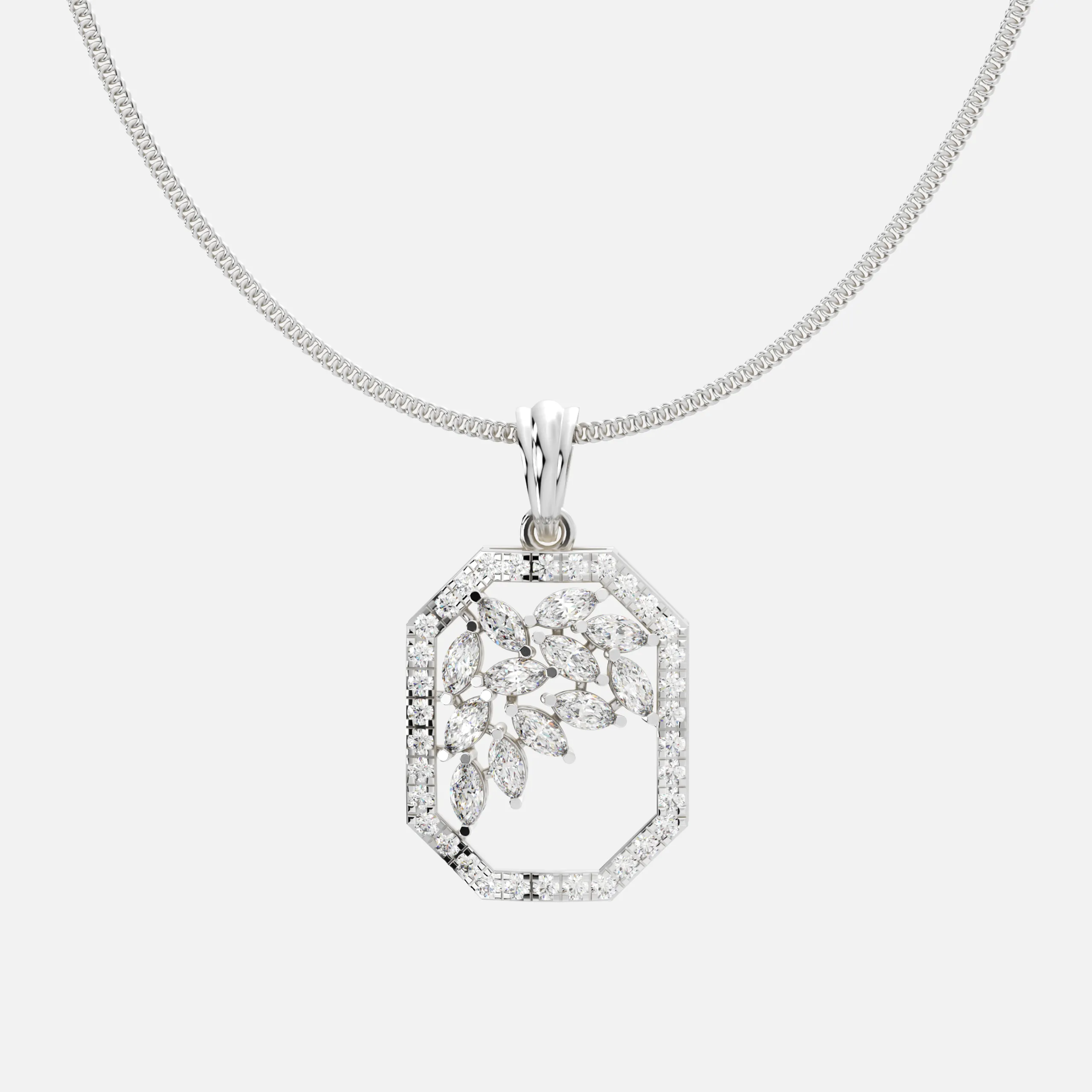 Leafline Frame Pendant