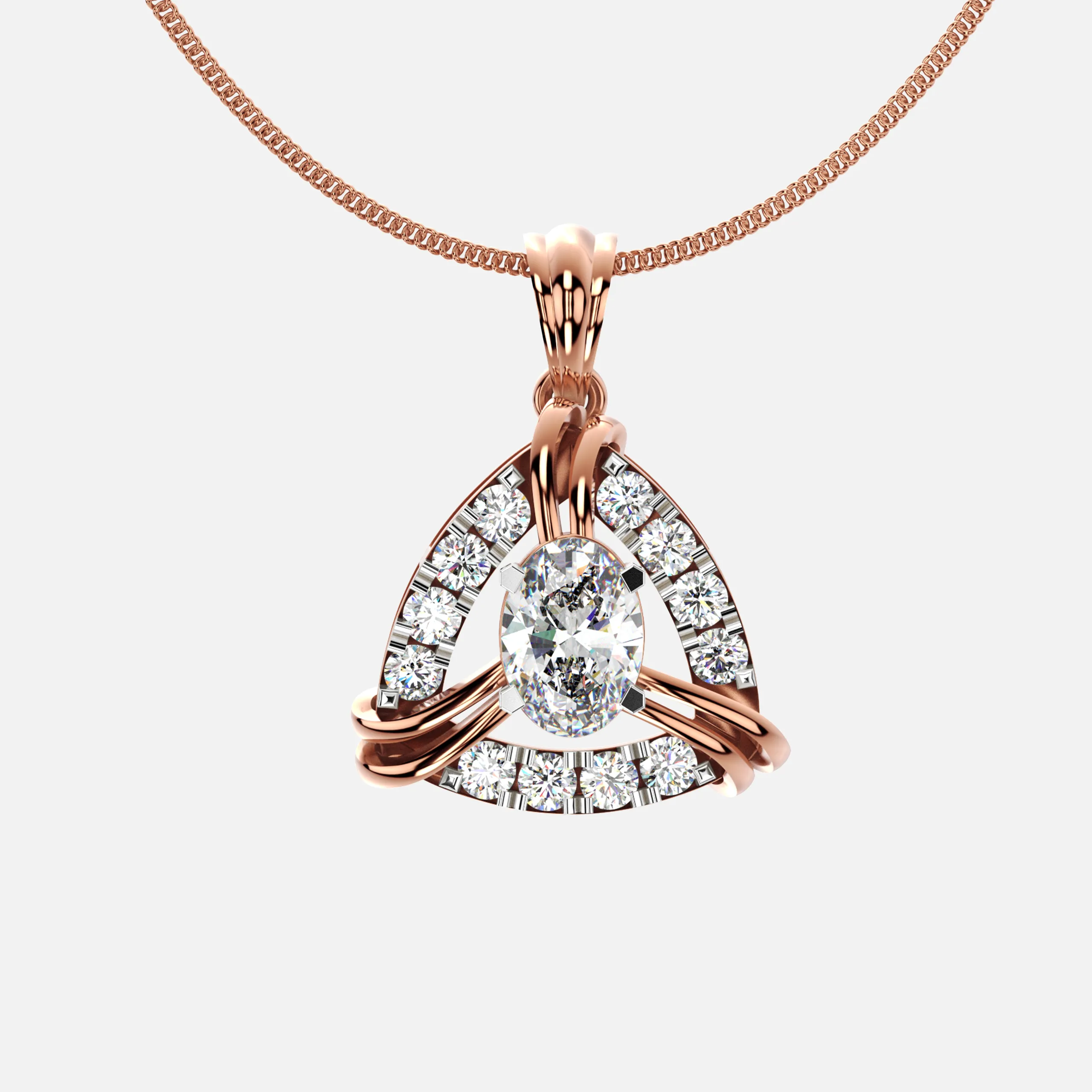 Trinity Gleam Diamond Pendant