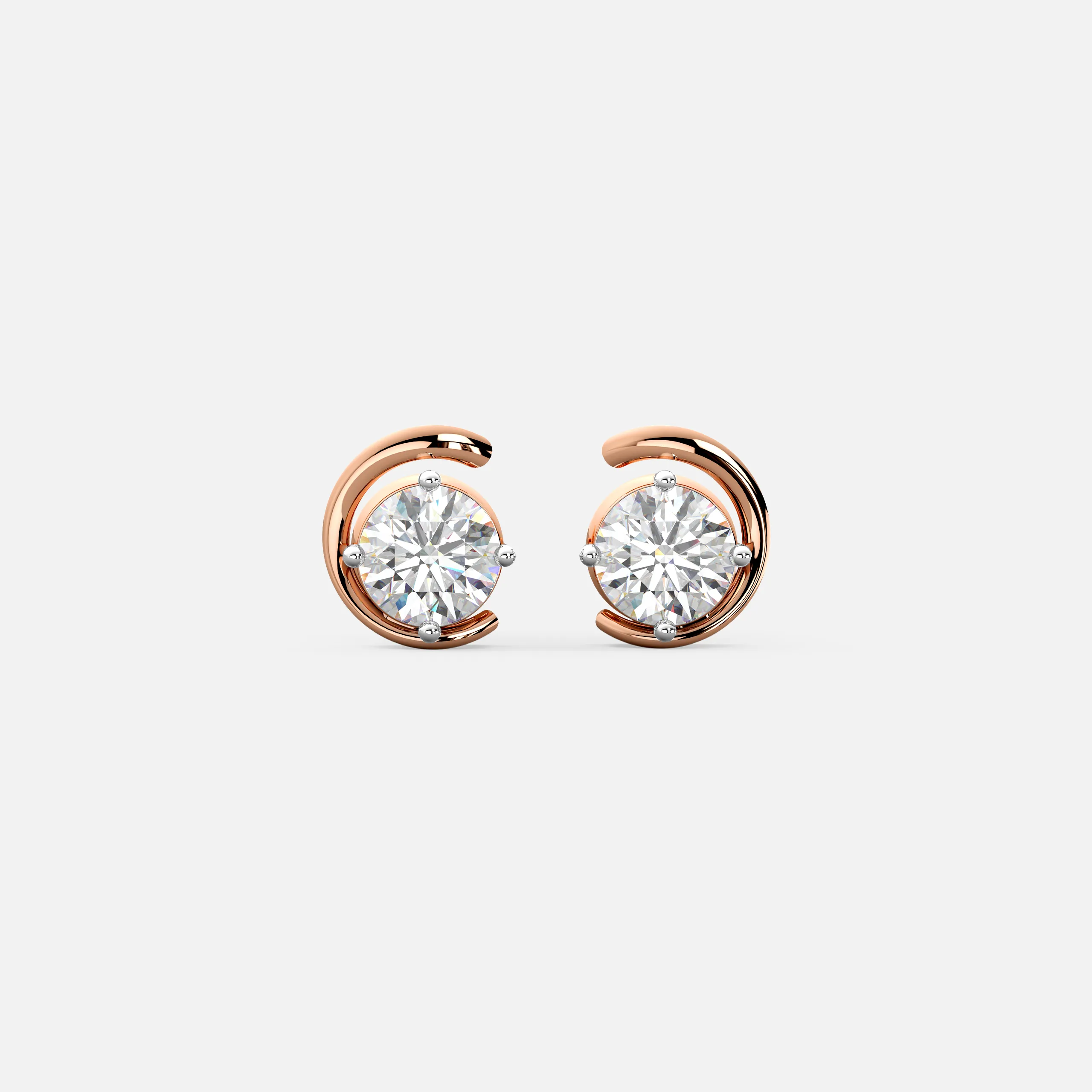 Aura Curl Diamond Earrings