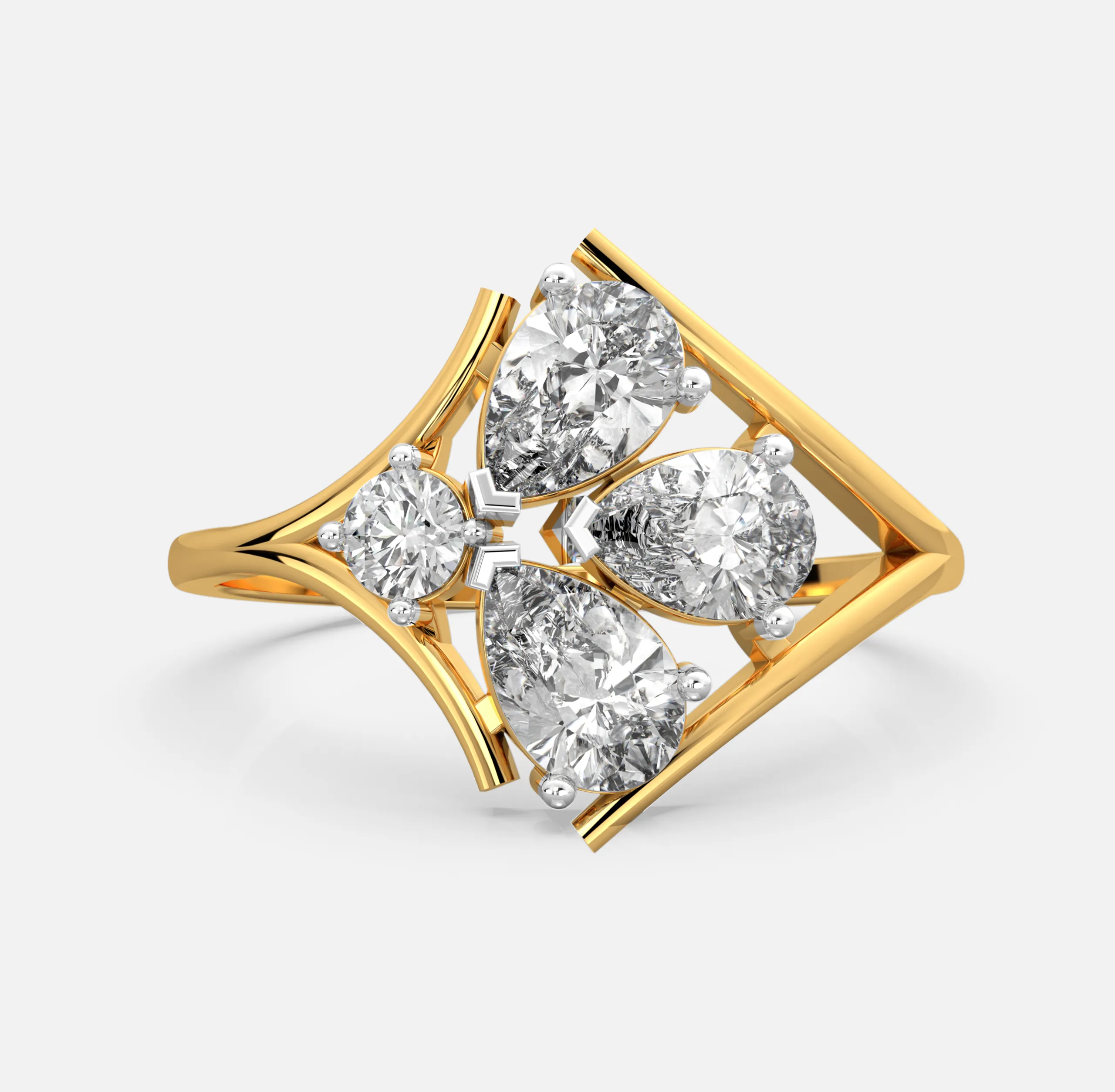 Blooming Cluster Diamond Ring