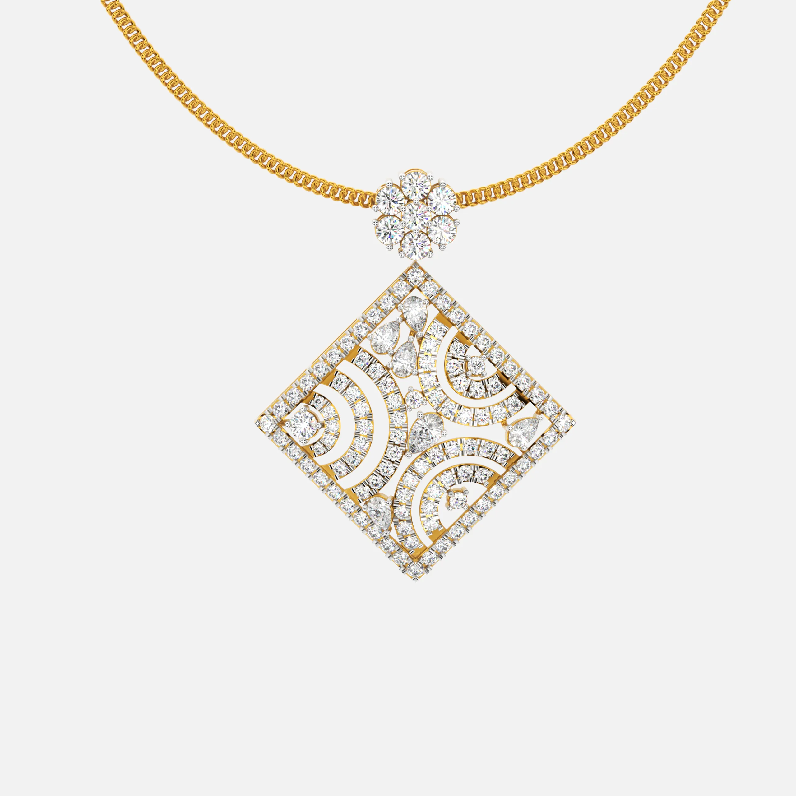 Aurelia Wave Diamond Pendant