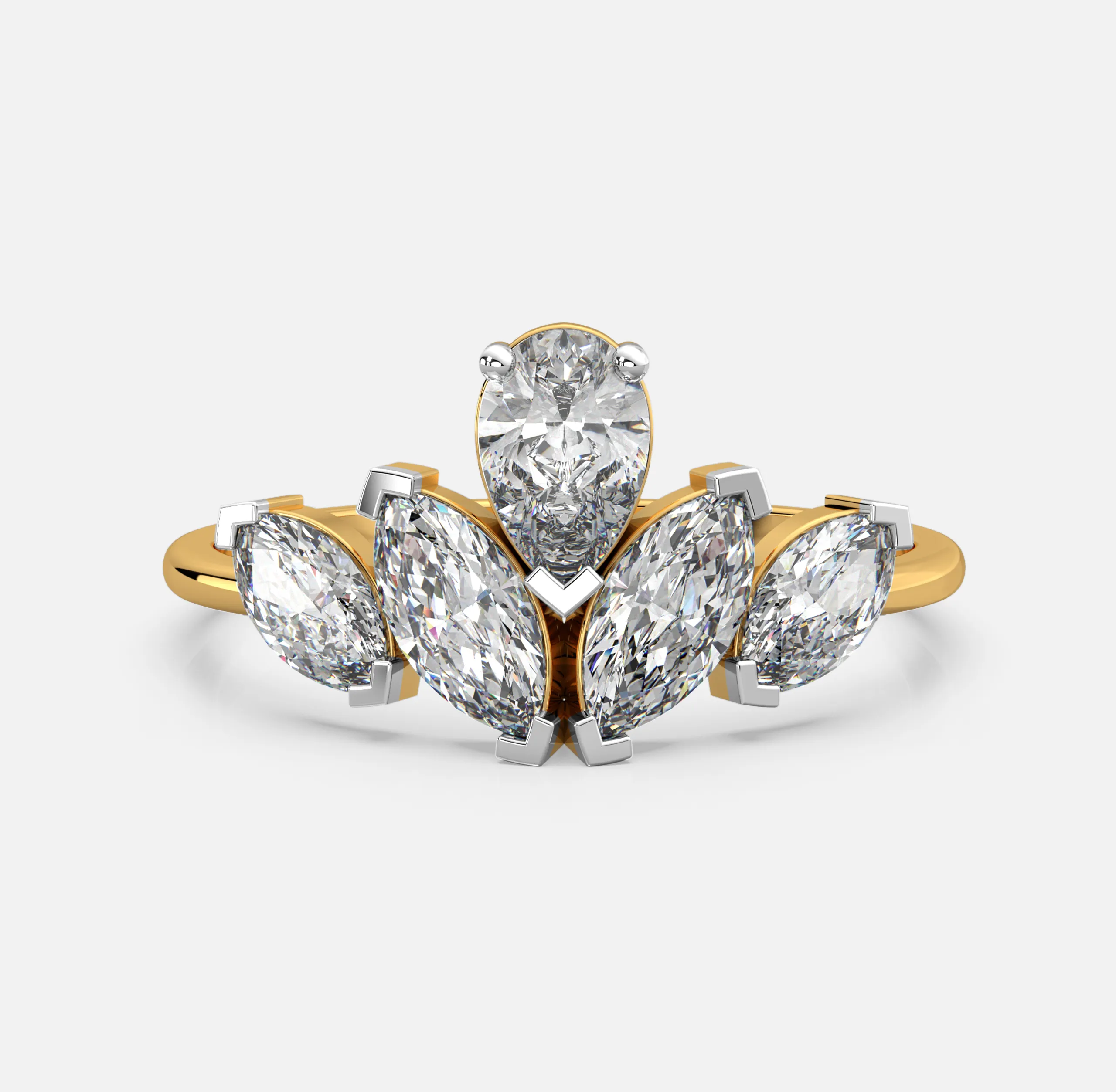 Marquise Bloom Diamond Ring