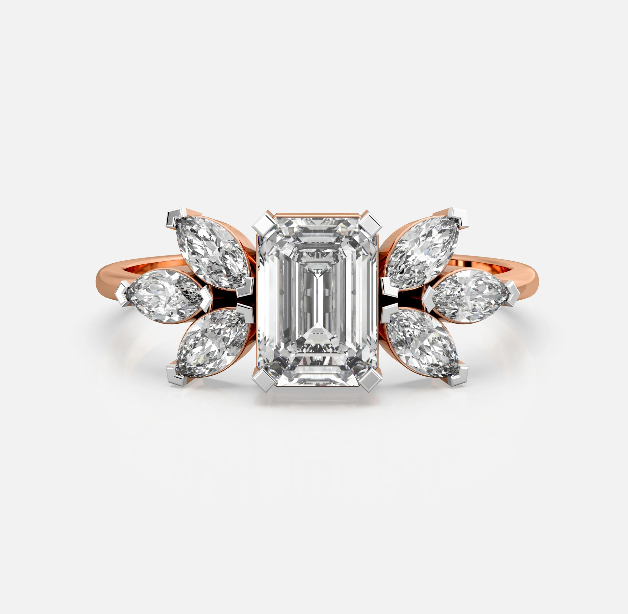 Lustre Petal Diamond Ring