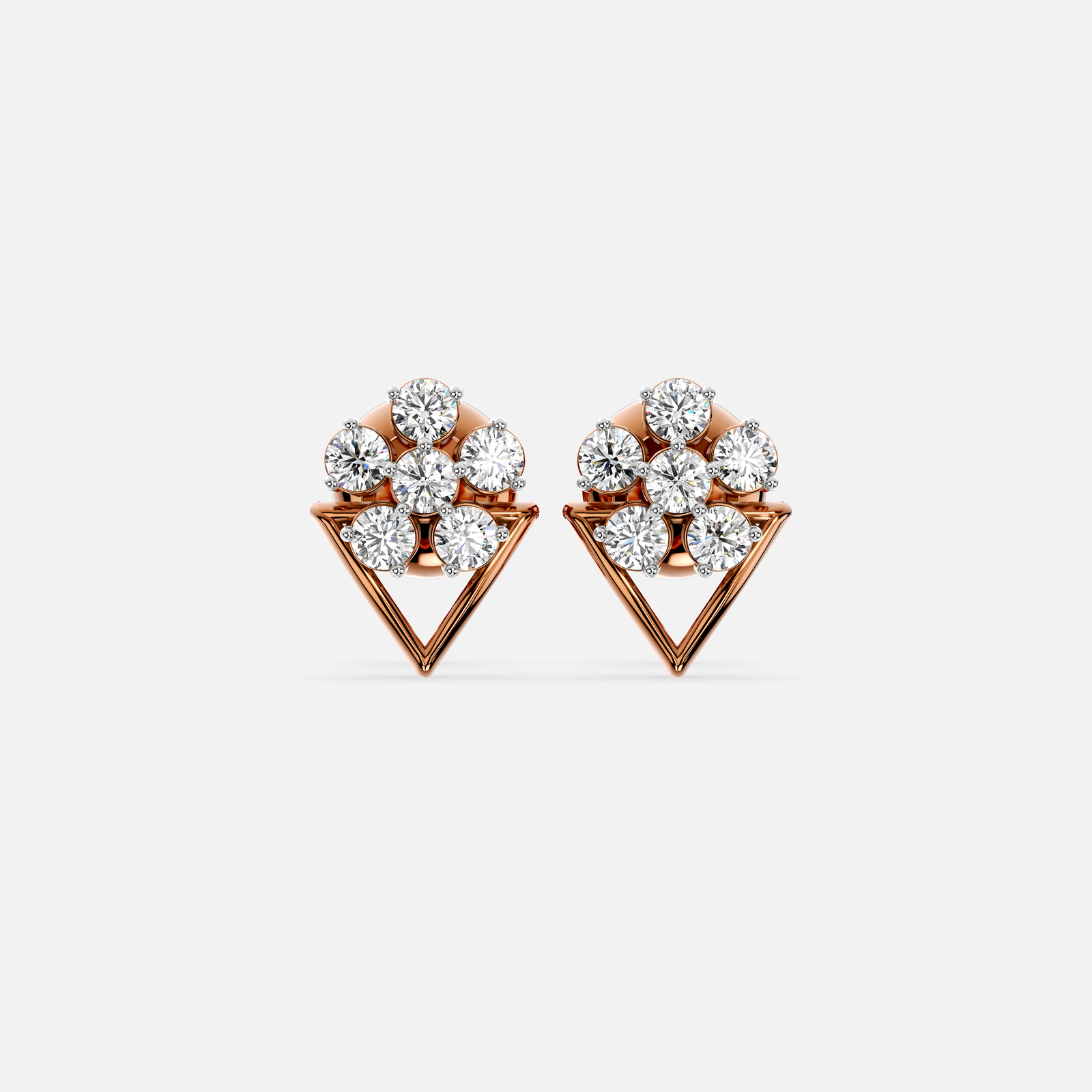 Ascent Diamond Cluster Earring