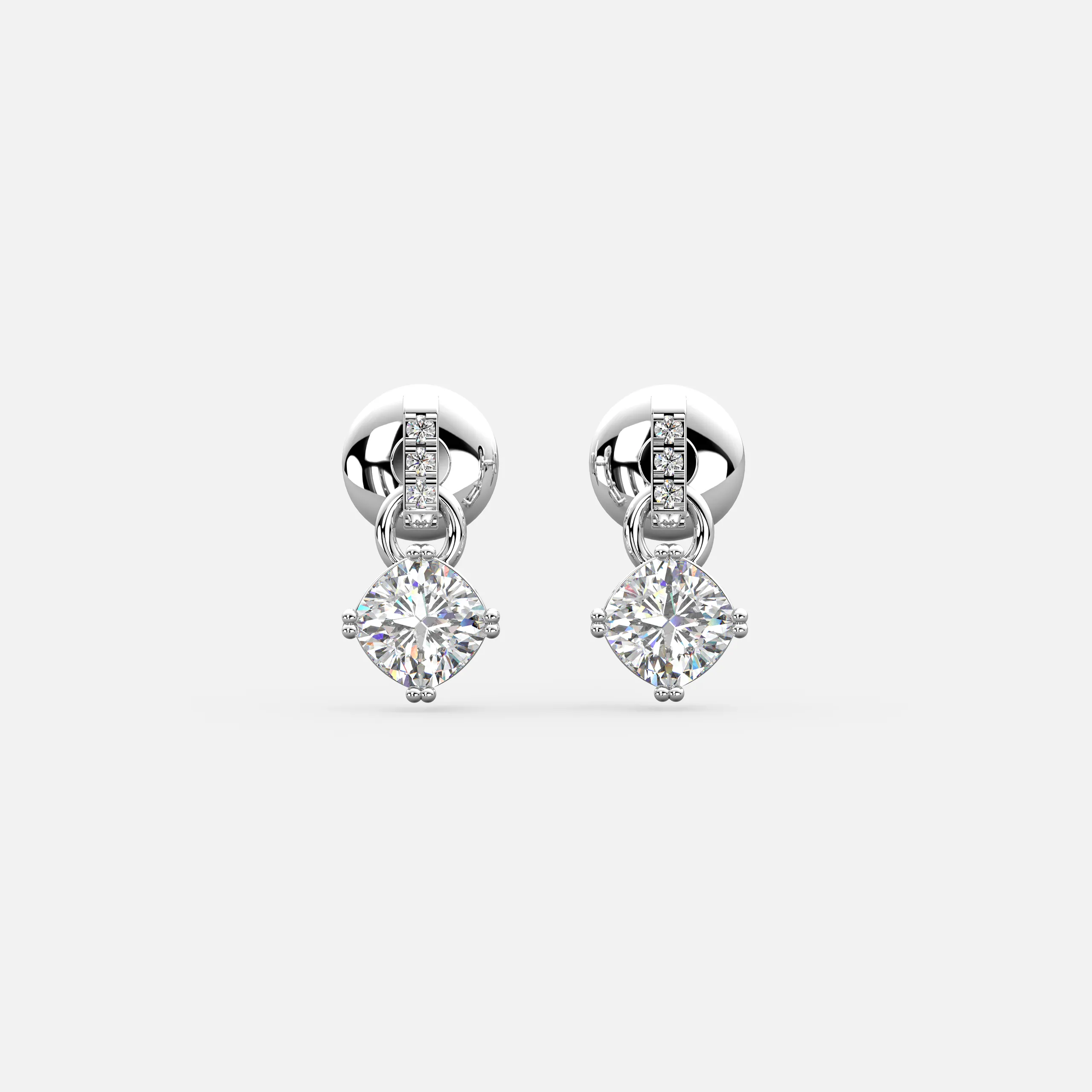 LumiLink Drop Diamond Earrings