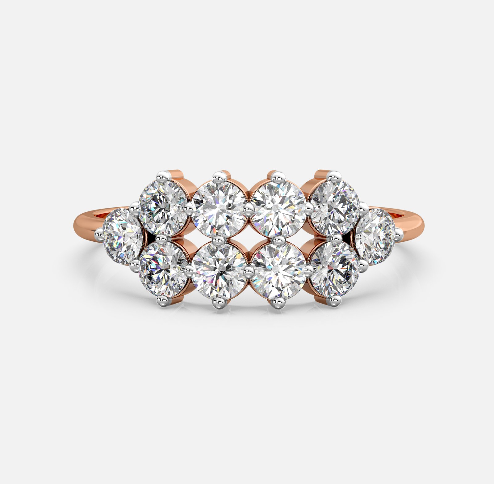 Radiant Cluster Diamond Band
