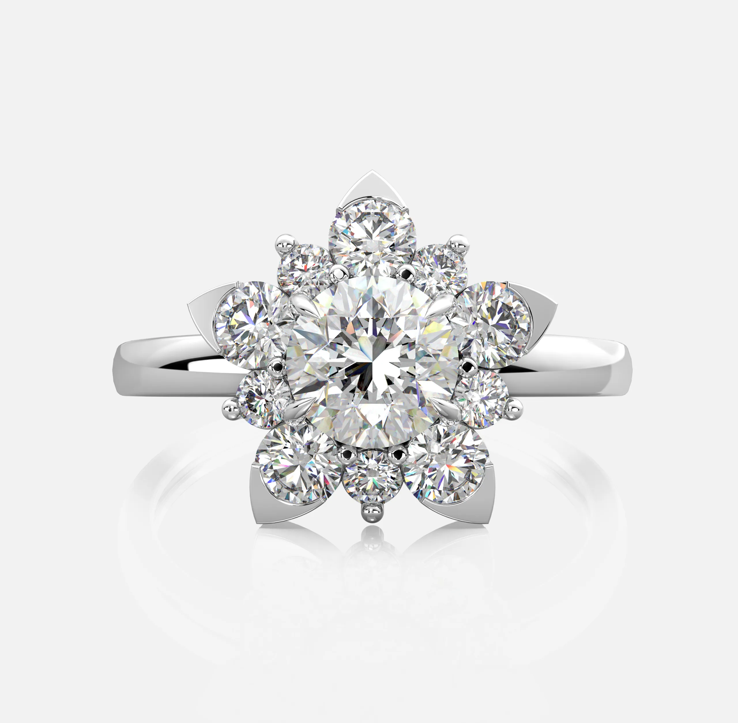 Timeless Floral Diamond Ring