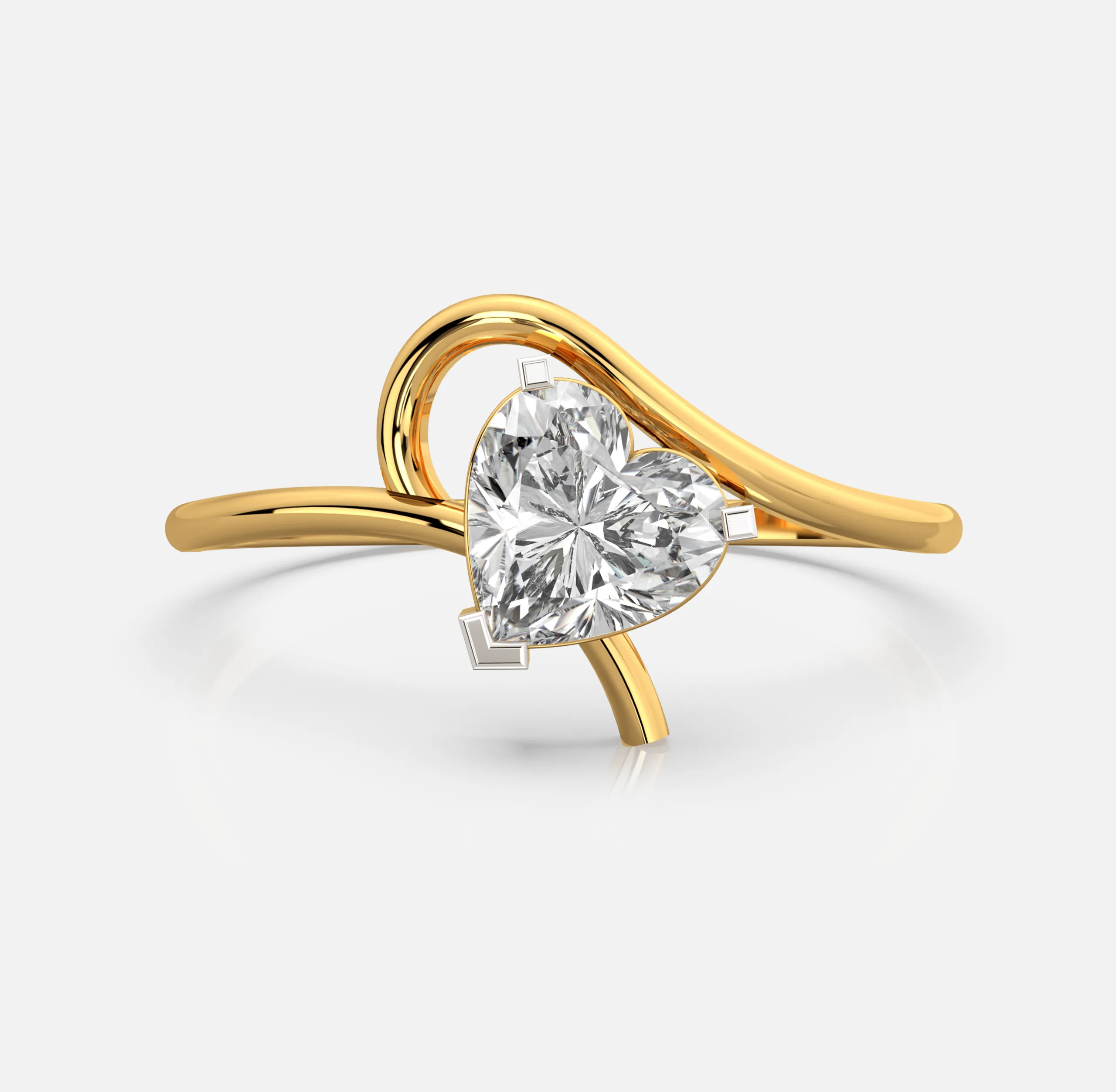 Embrace Heart Diamond Ring