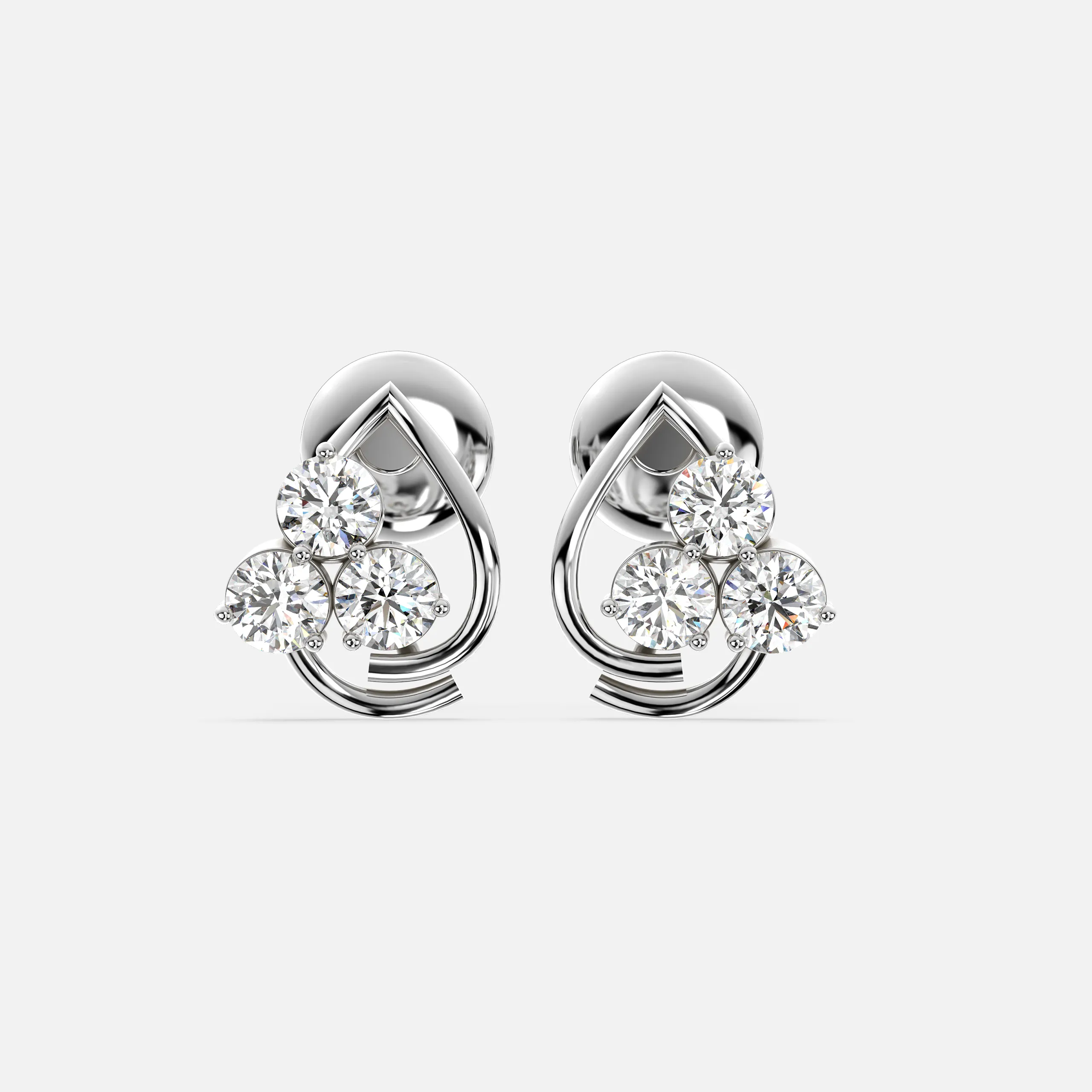 Trinity Spark Diamond Earring