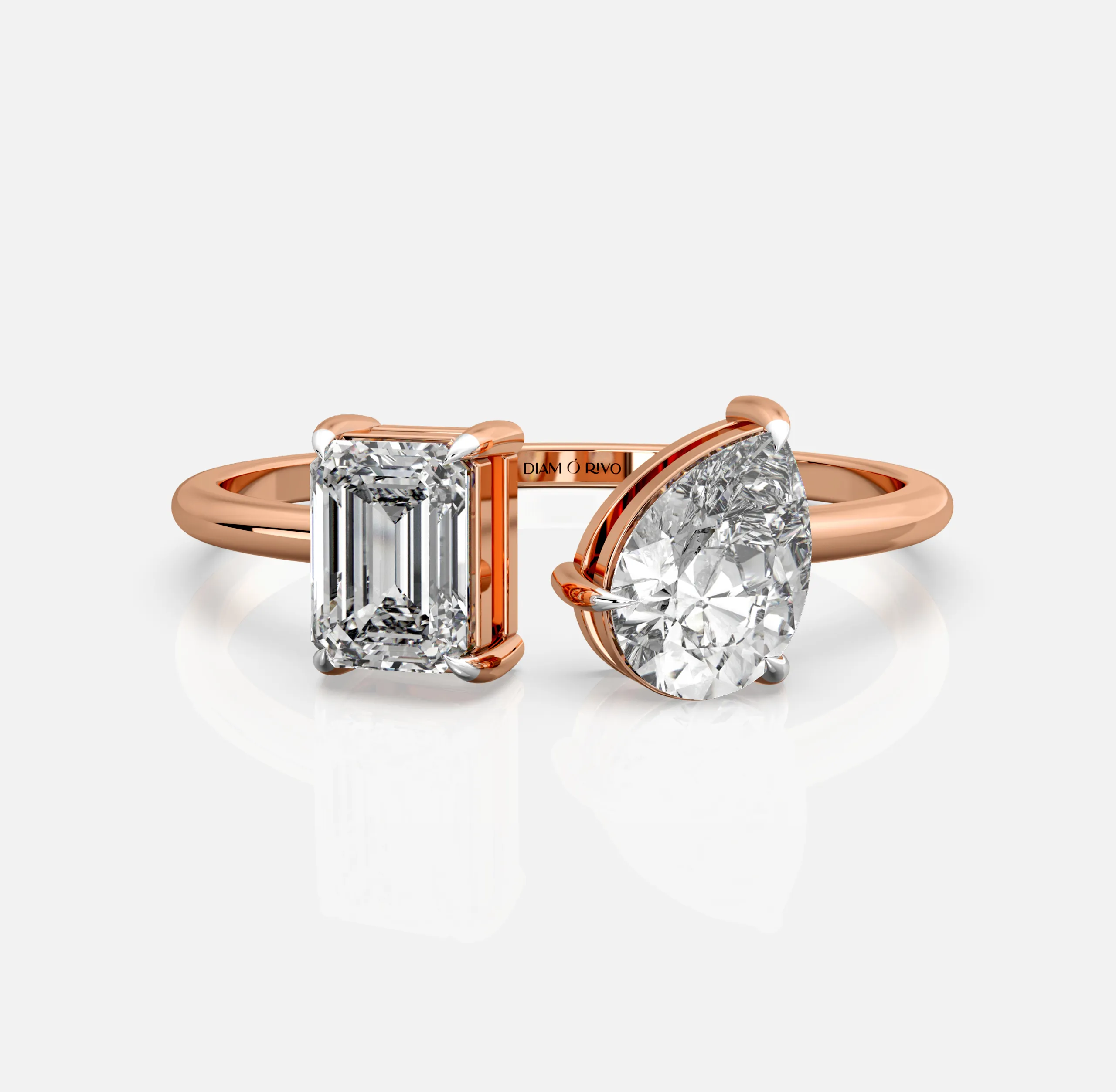 Dual Embrace Diamond Ring