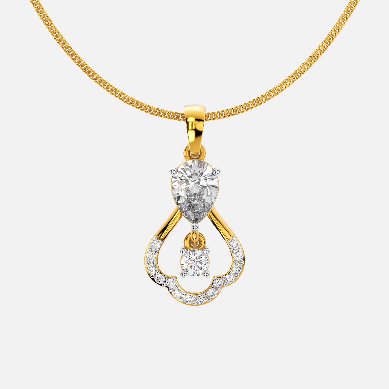 Teardrop Radiance Diamond Pendant