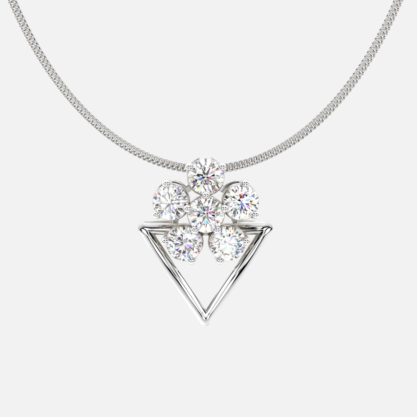 Ascent Diamond Cluster Pendant