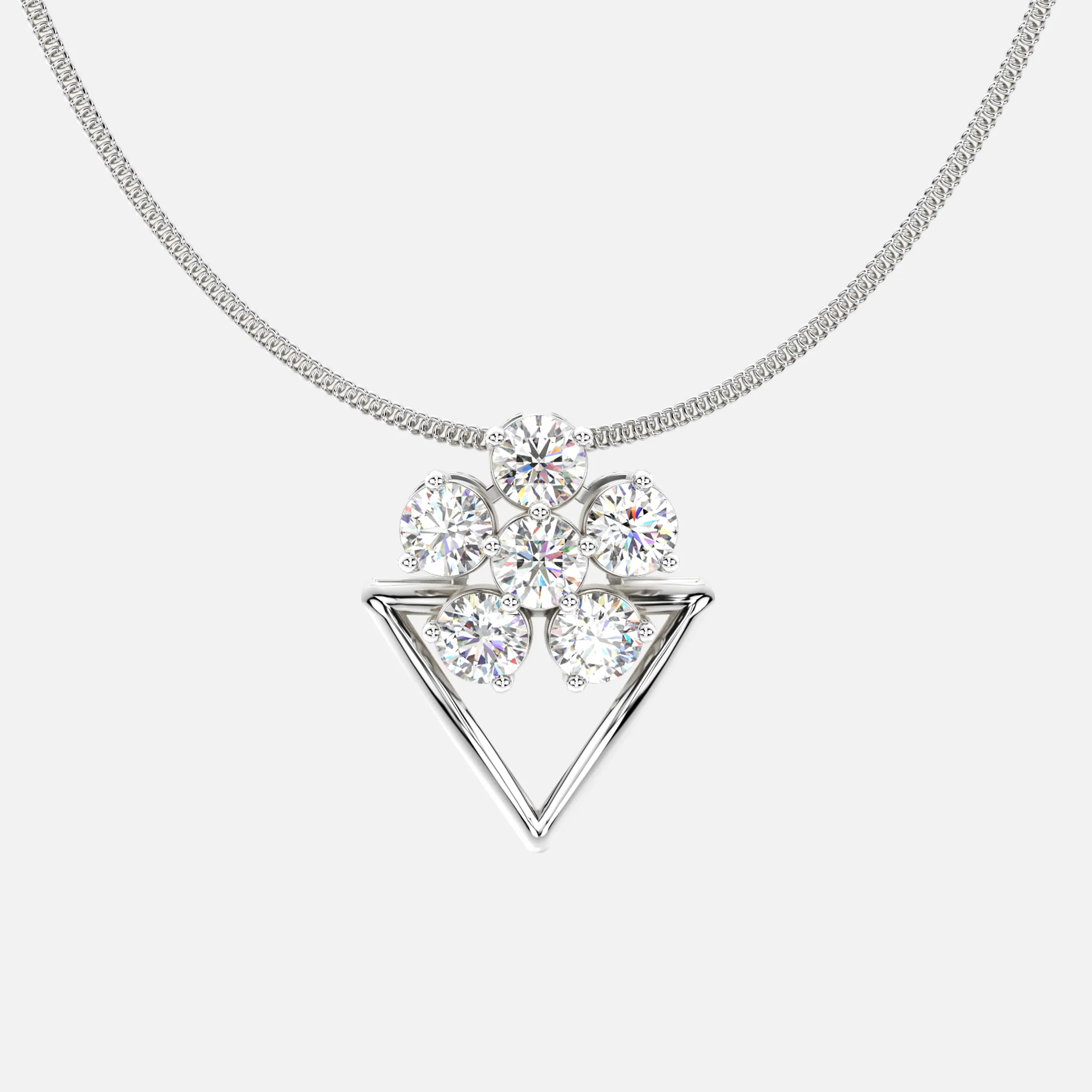 Ascent Diamond Cluster Pendant