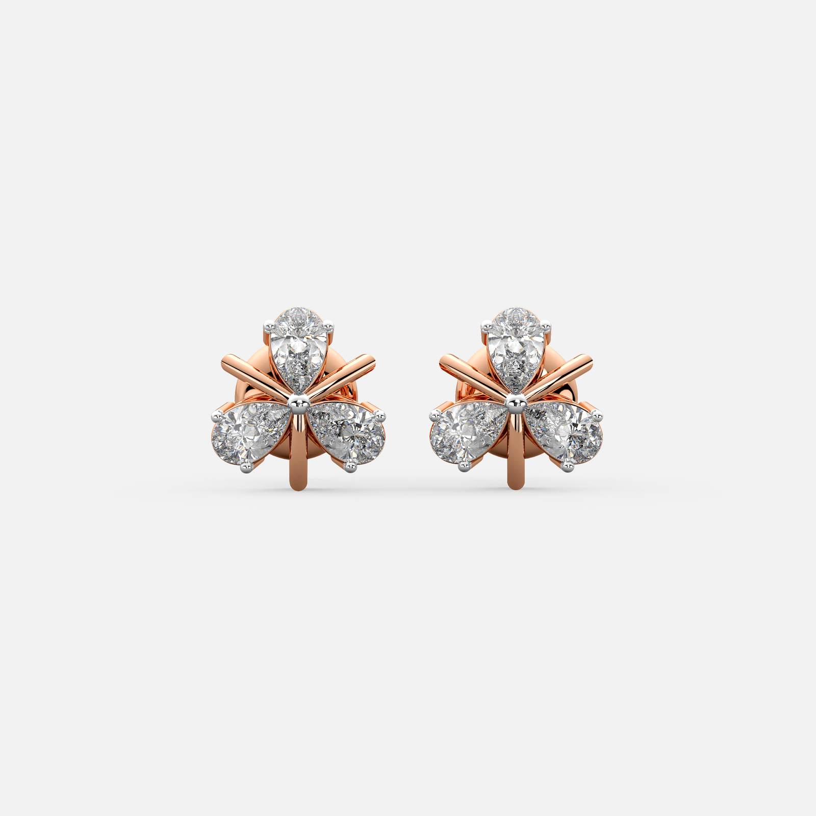 TriPetal Grace Diamond Earrings