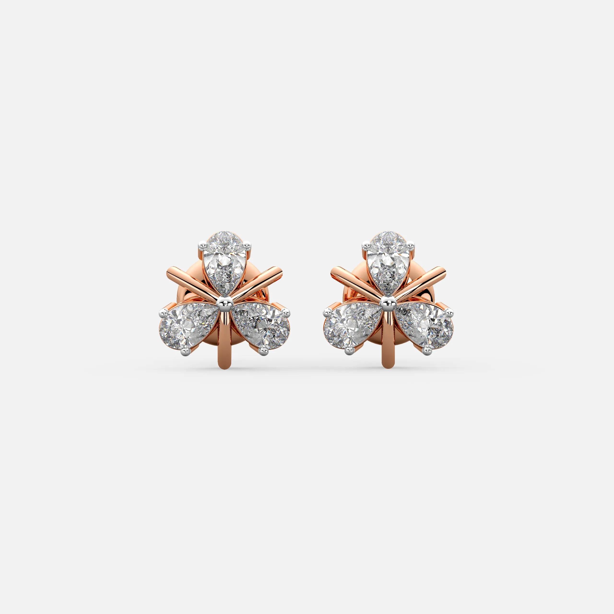 TriPetal Grace Diamond Earrings