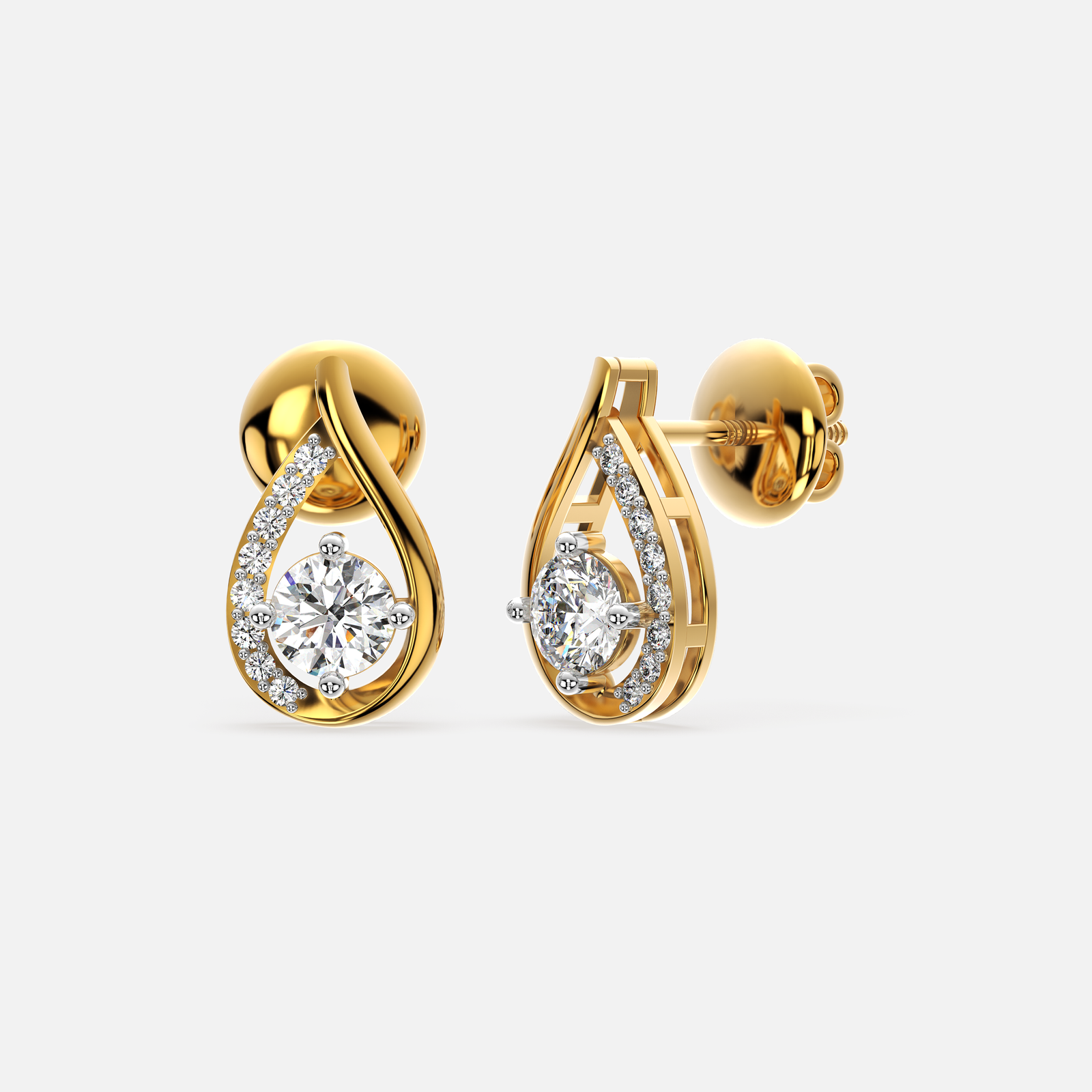 Diva Dewdrop Diamond Earrings