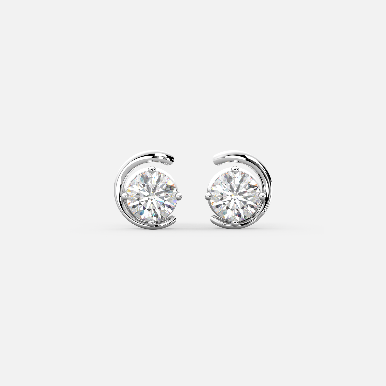 Aura Curl Diamond Earrings