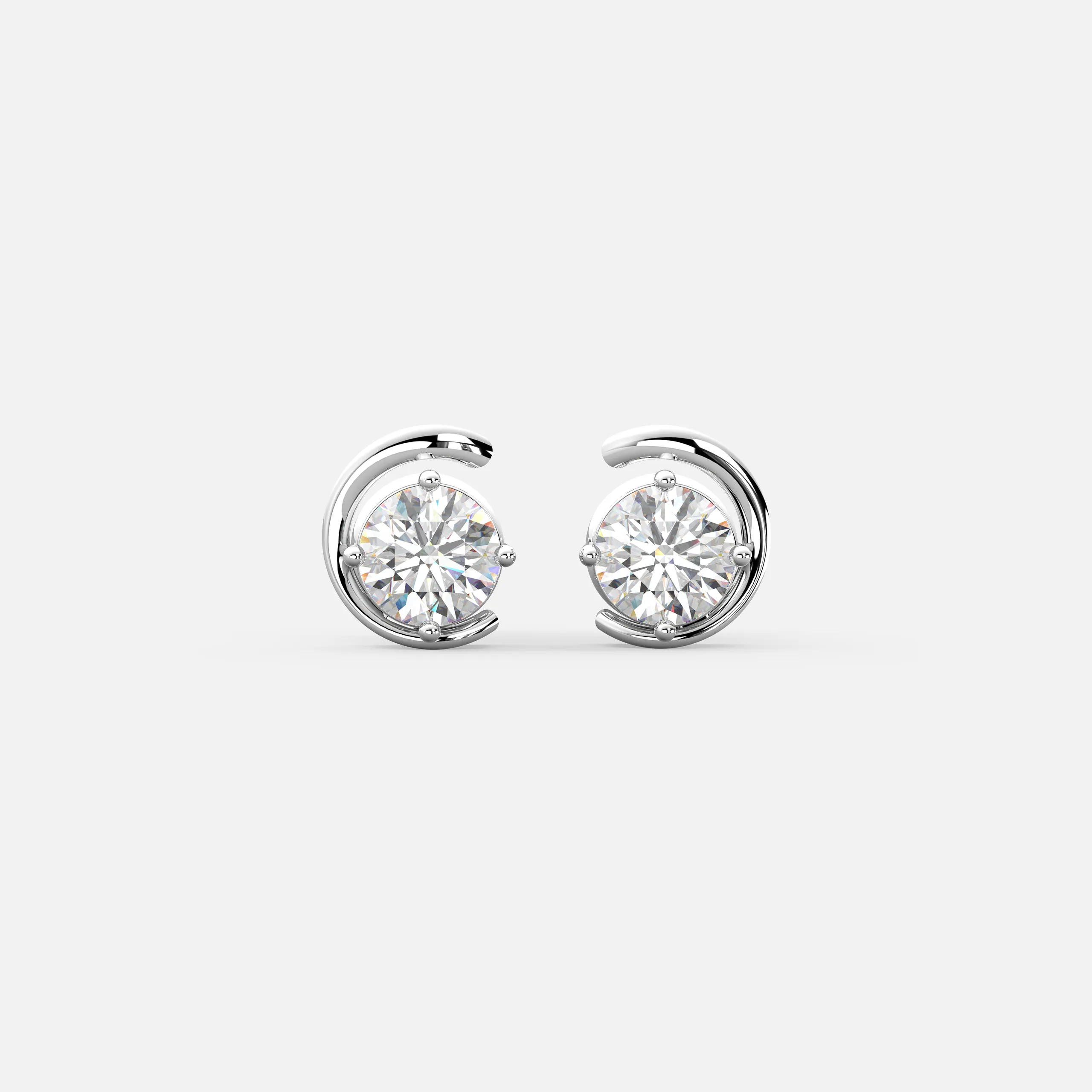 Aura Curl Diamond Earrings