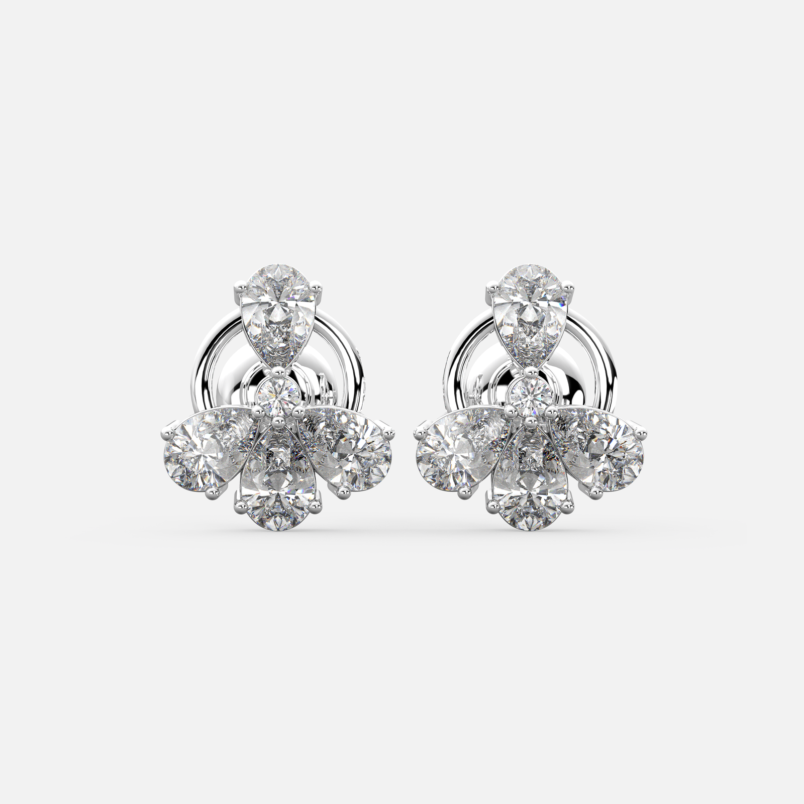 Petal Radiance Diamond Earrings