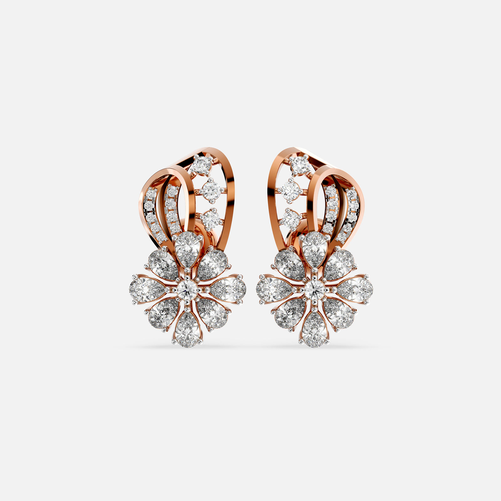 Lunara Bloom Diamond Earrings