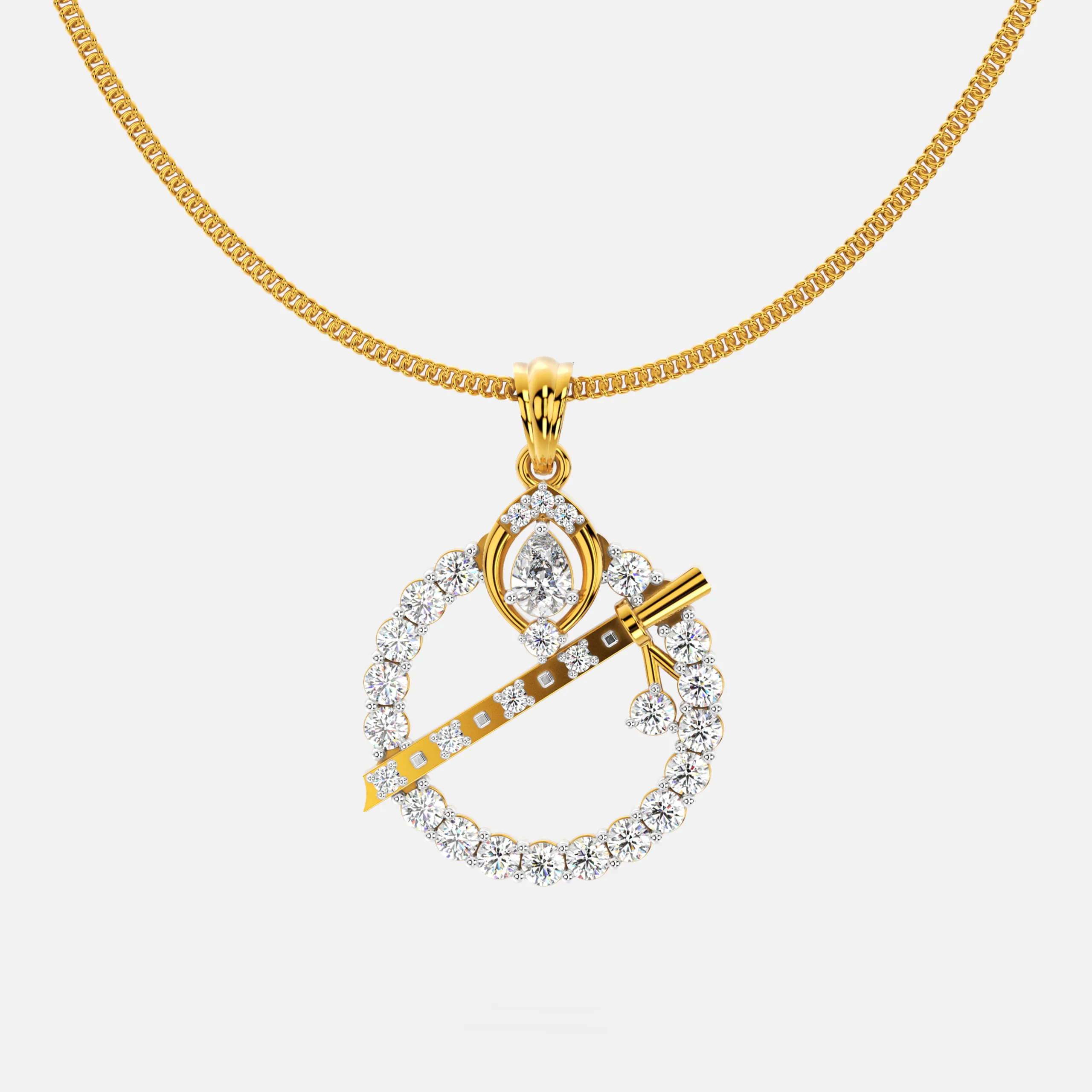 Krishna Venu Diamond Pendant