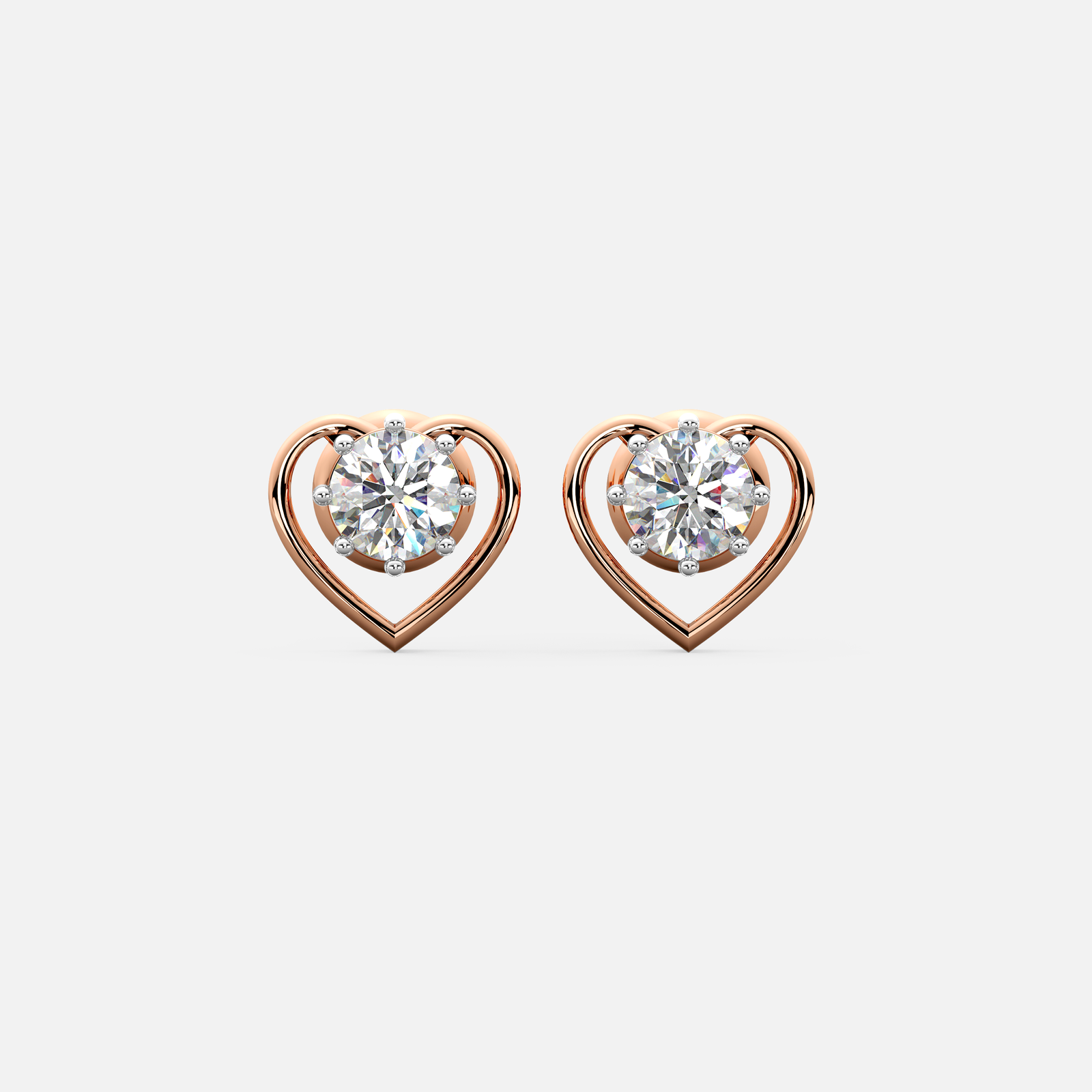 Heart Embrace Diamond Earrings