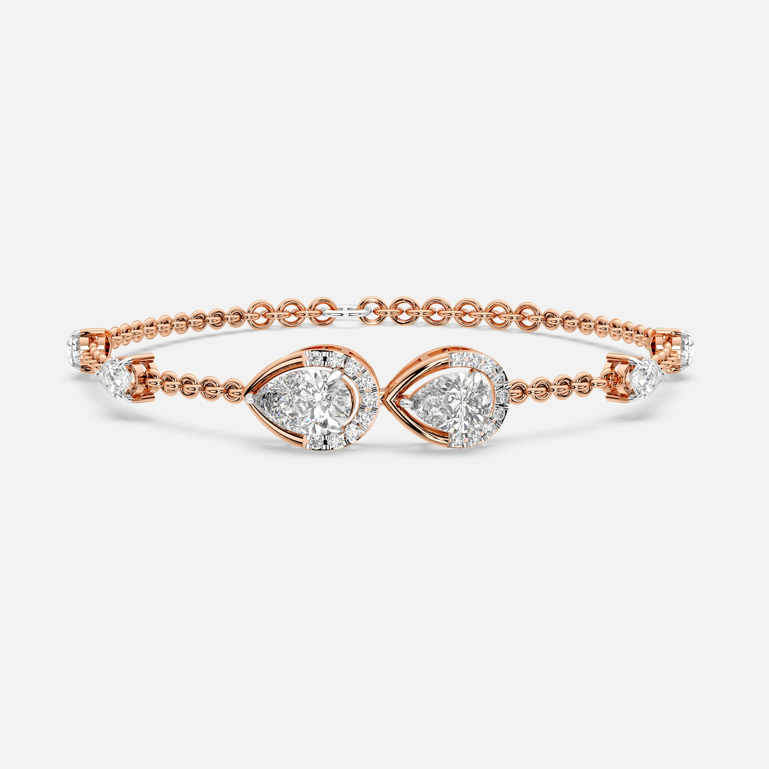 Dual Pear Diamond Bracelet