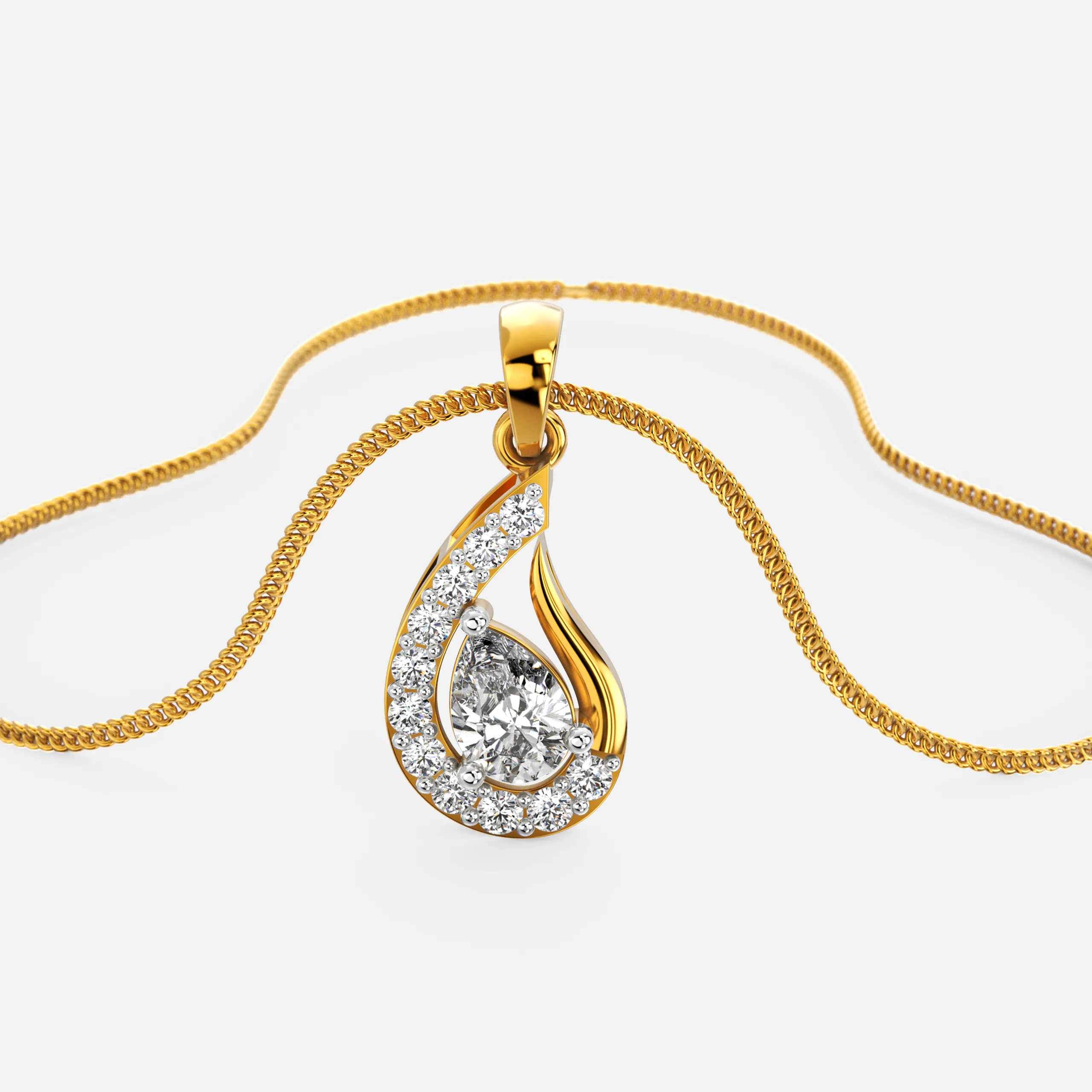 Radiance Drop Diamond Pendant
