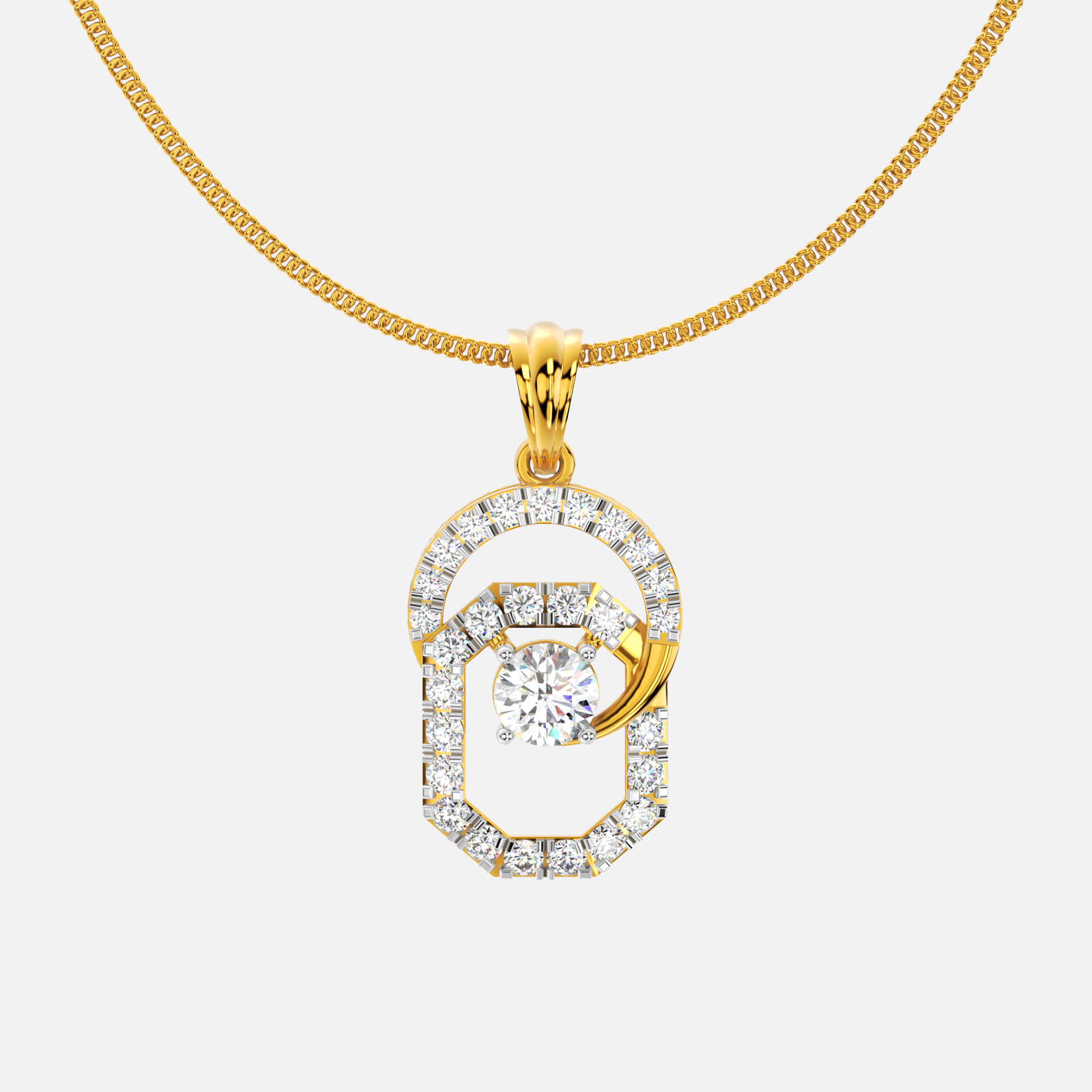 Aura Loop Diamond Pendant