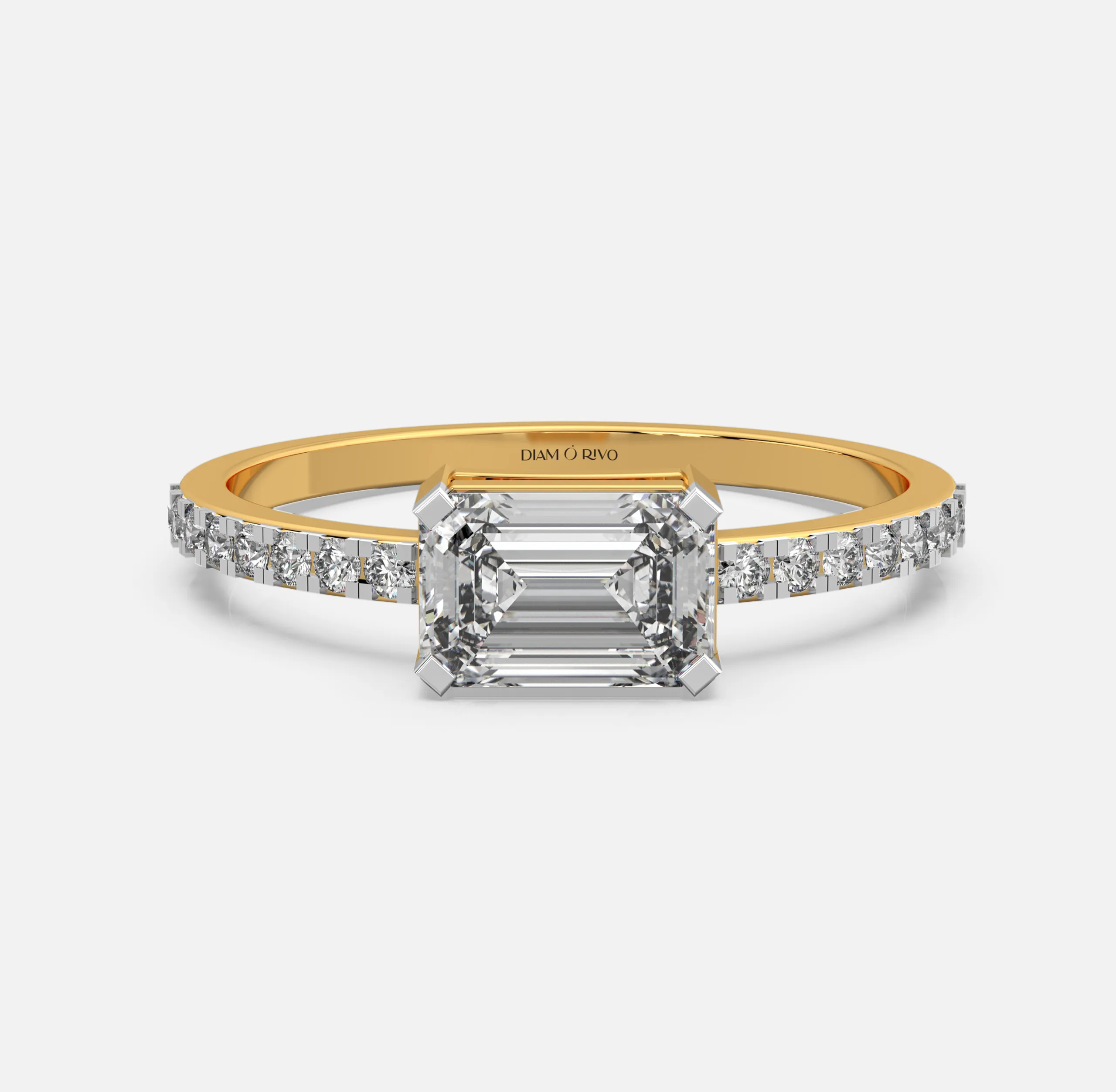 Emerald Radiance Diamond Band Ring