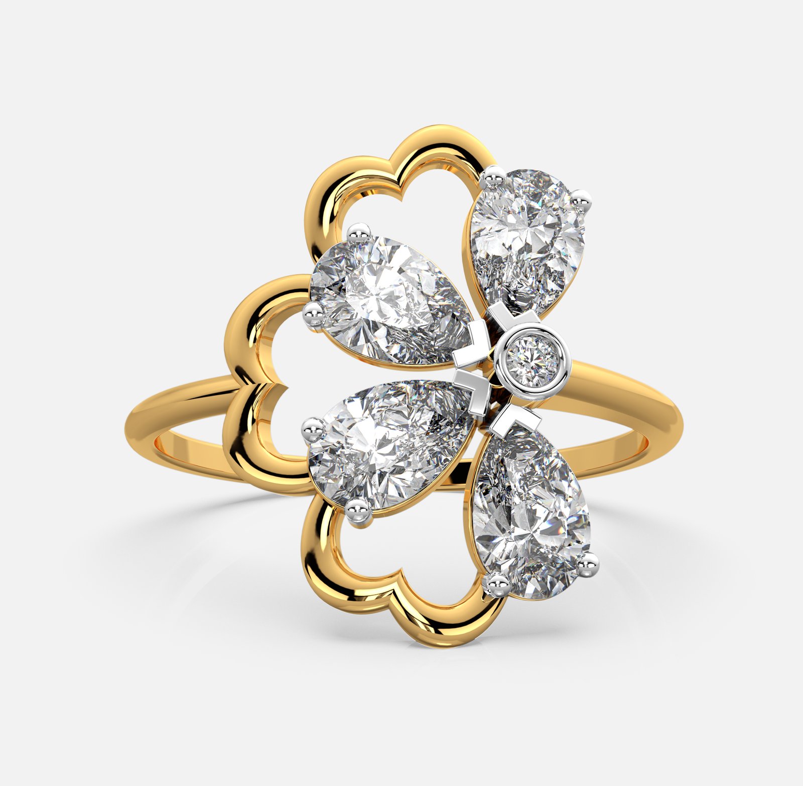Blossom Cluster Diamond Ring