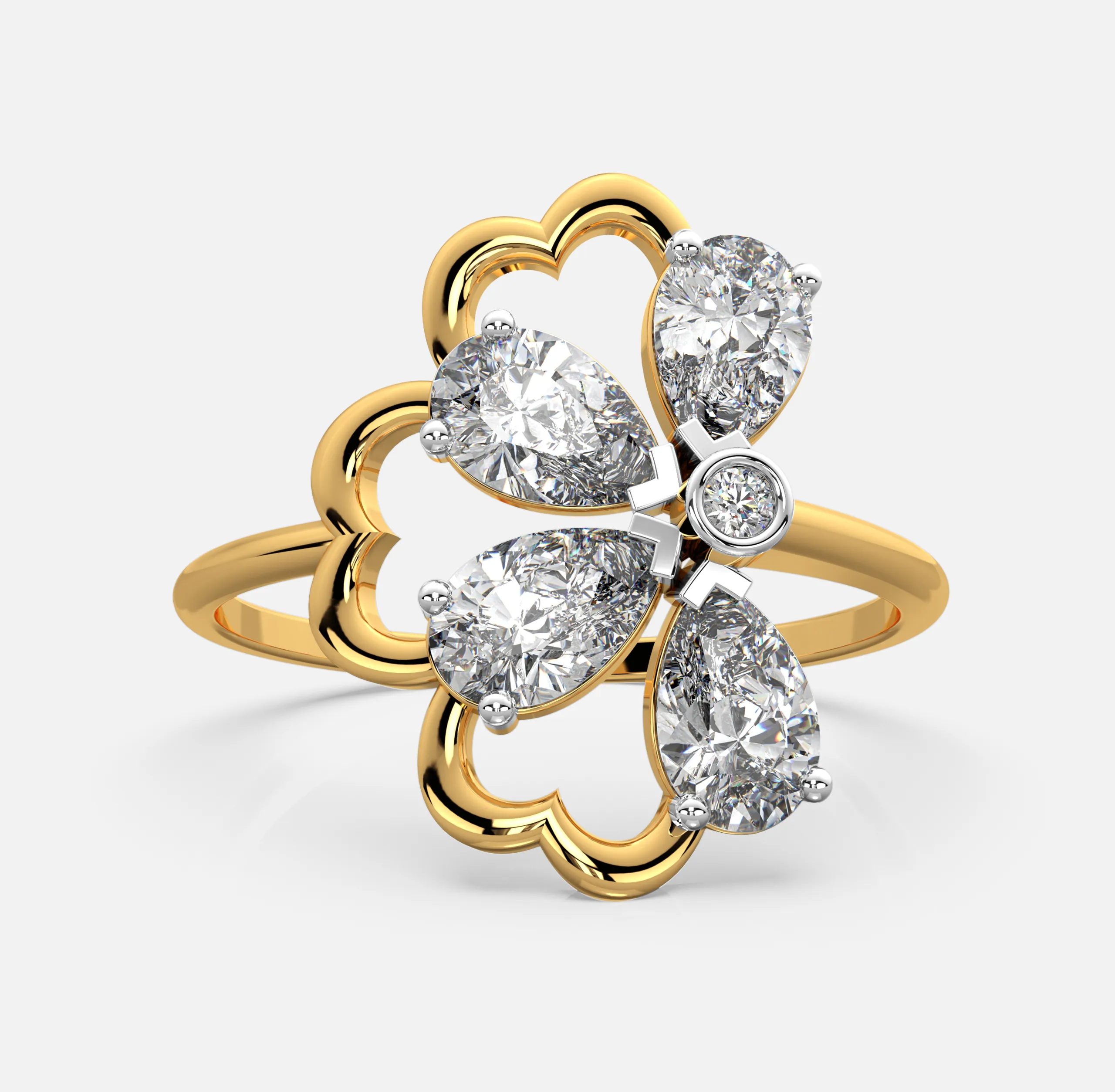 Blossom Cluster Diamond Ring