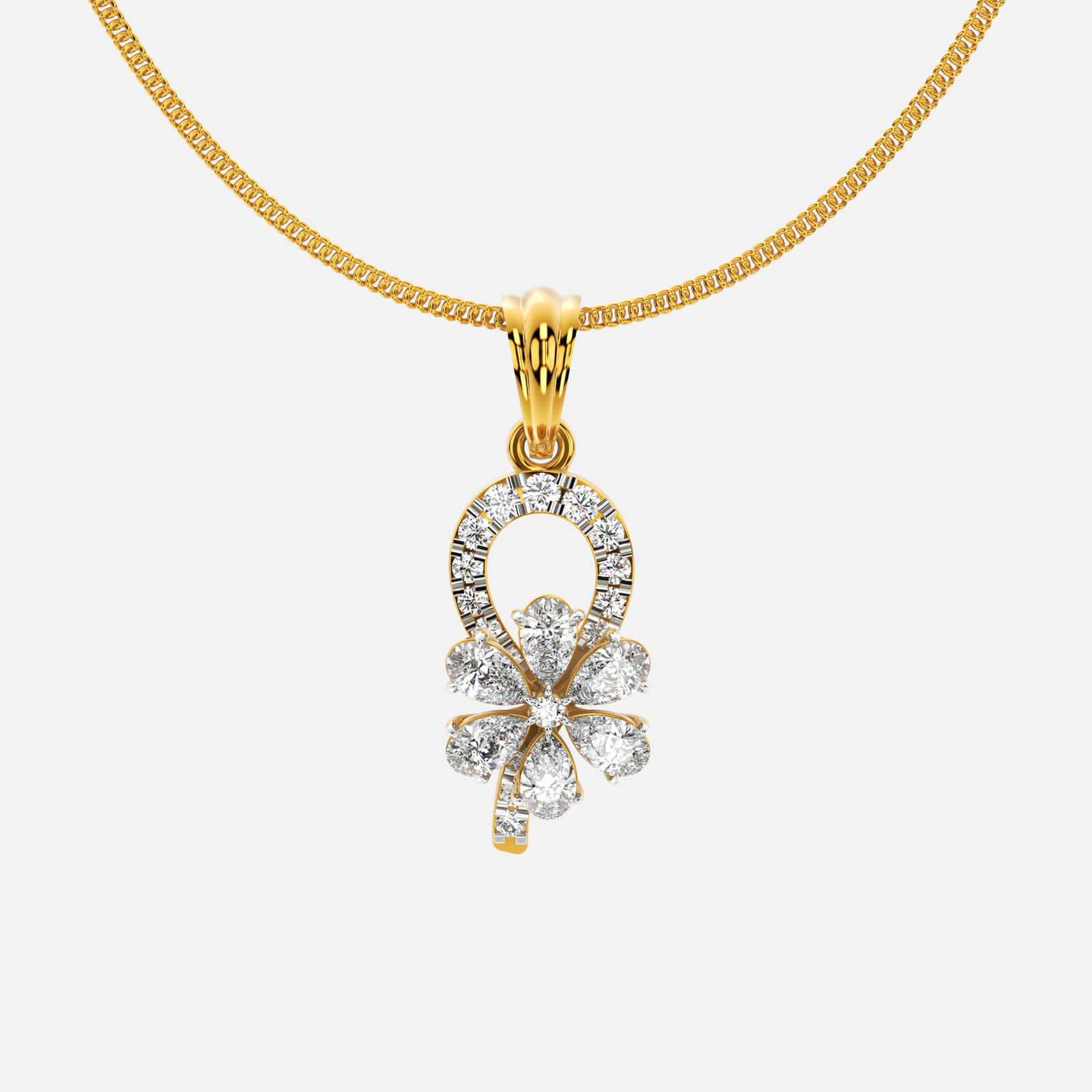 Flora Loop Diamond Pendant