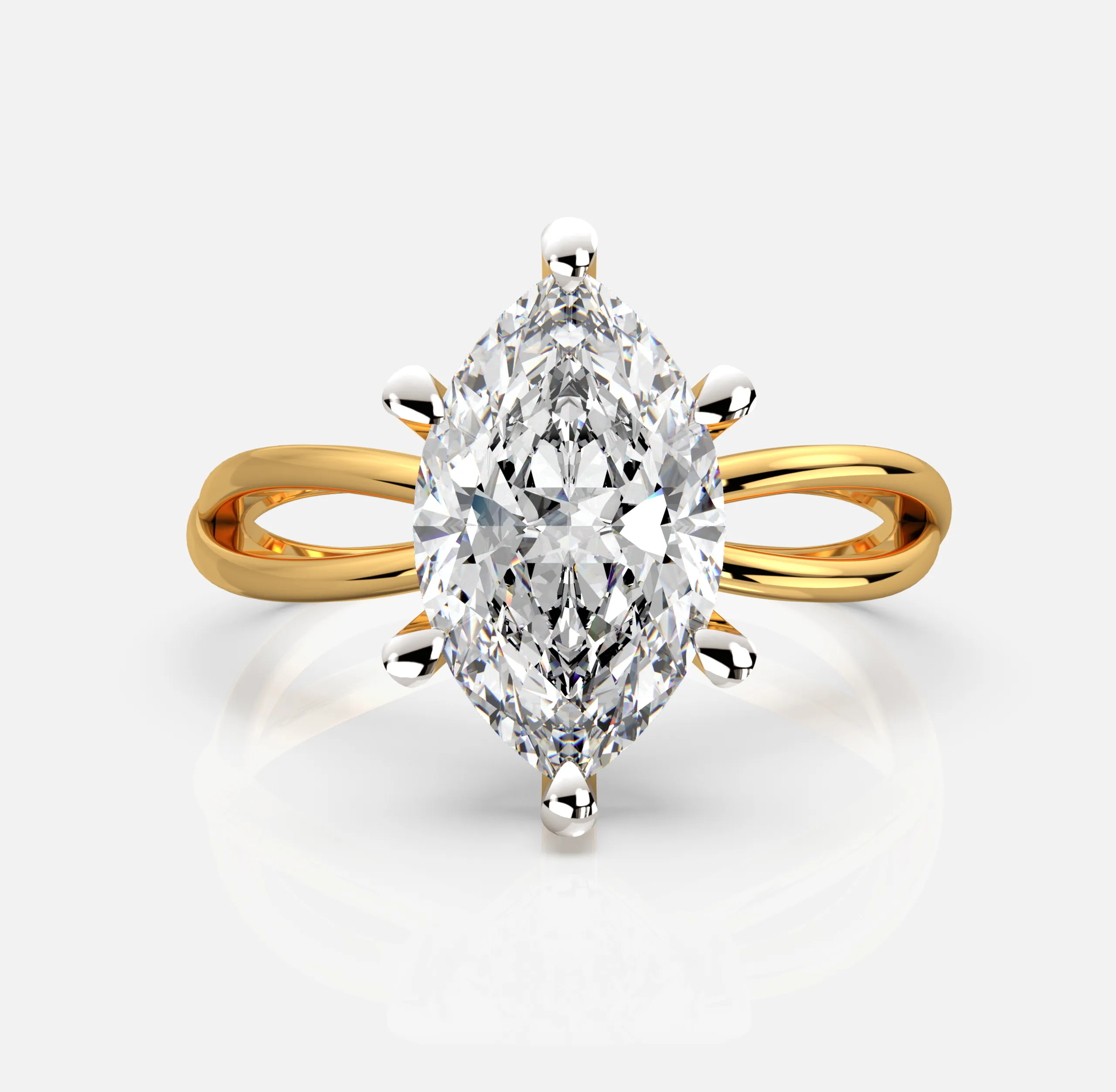 Graceleaf Marquise Ring