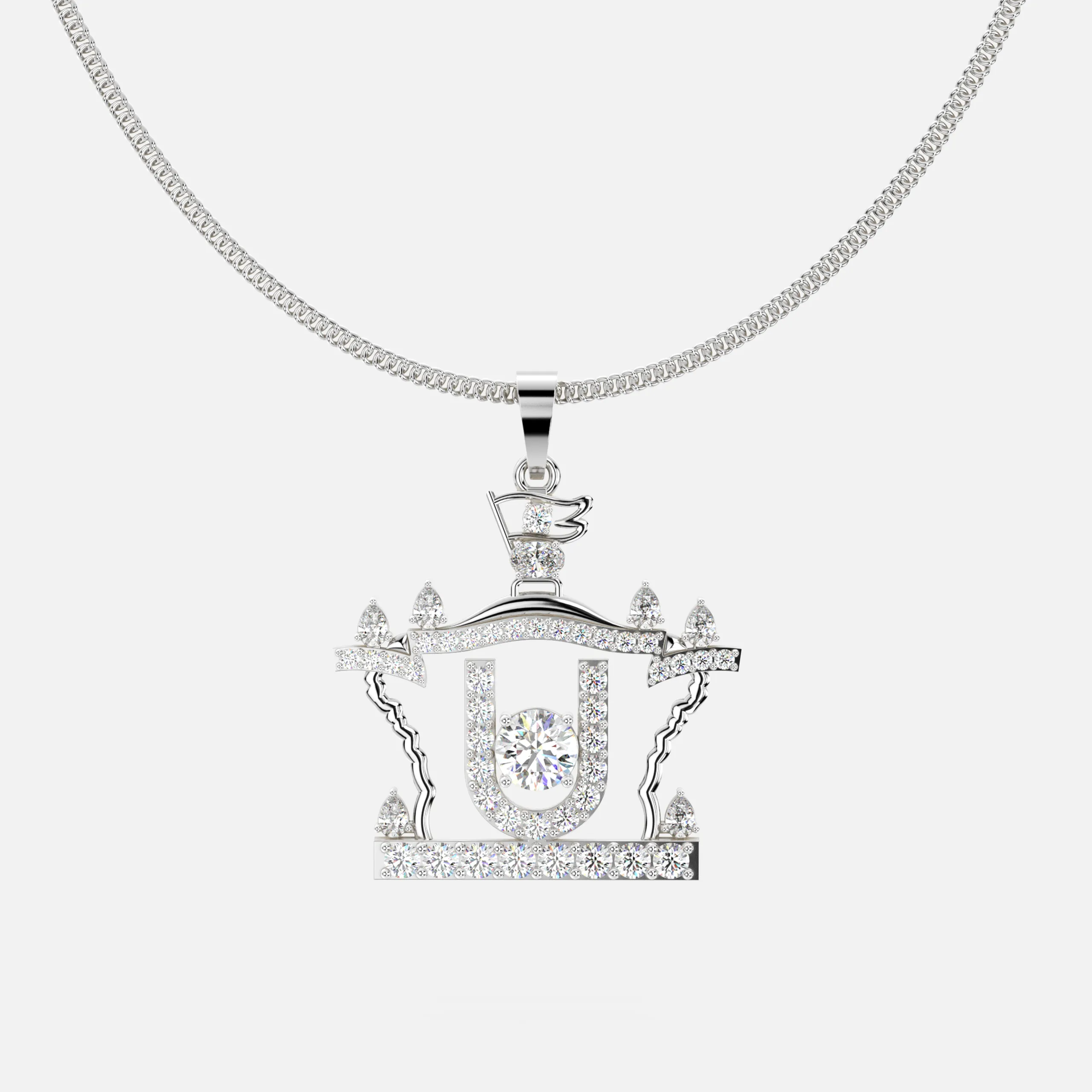 Temple Glow Diamond Pendant