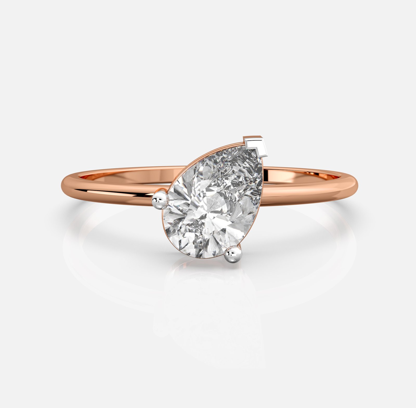 Luna Pear Diamond Ring