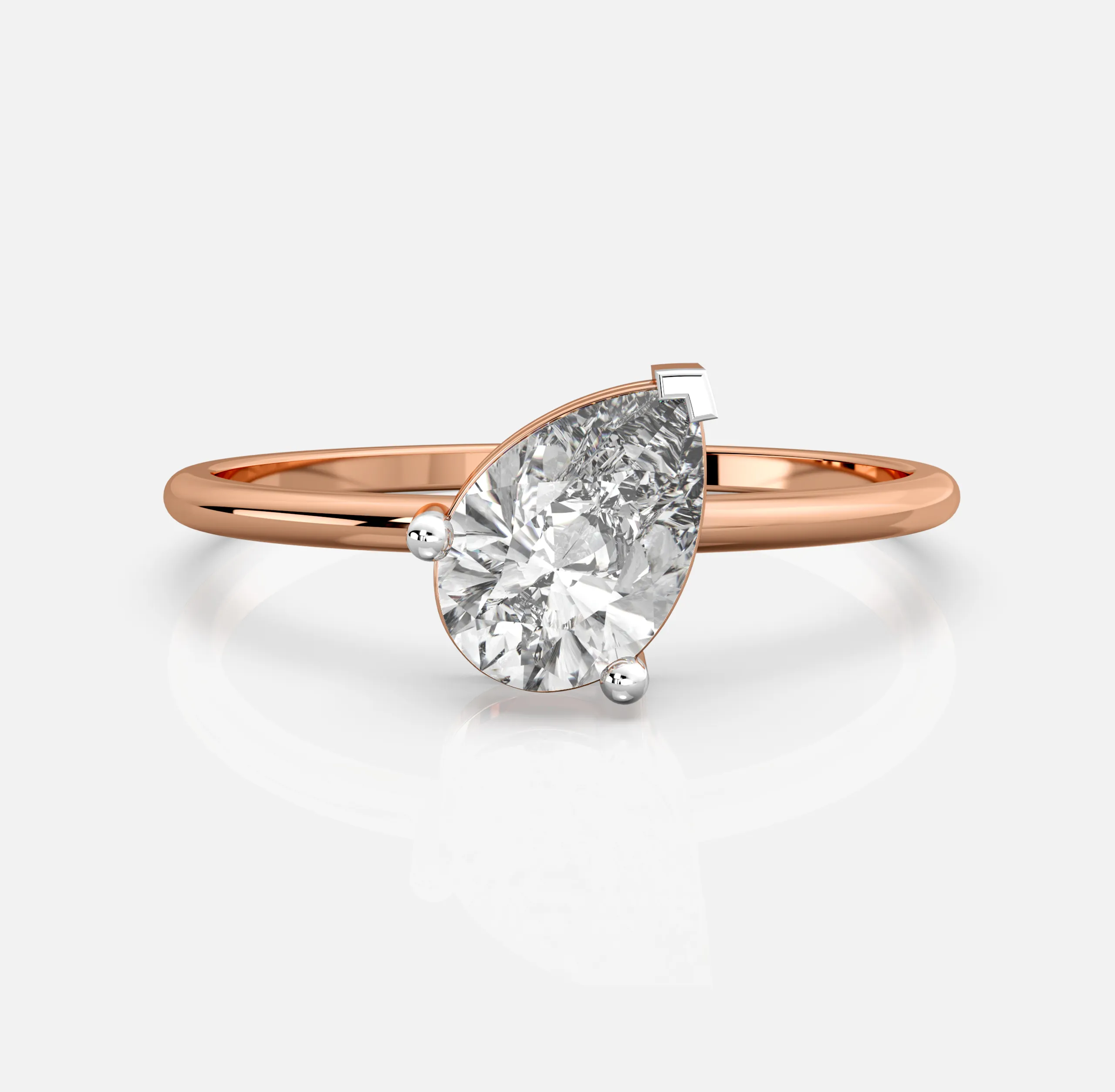 Luna Pear Diamond Ring