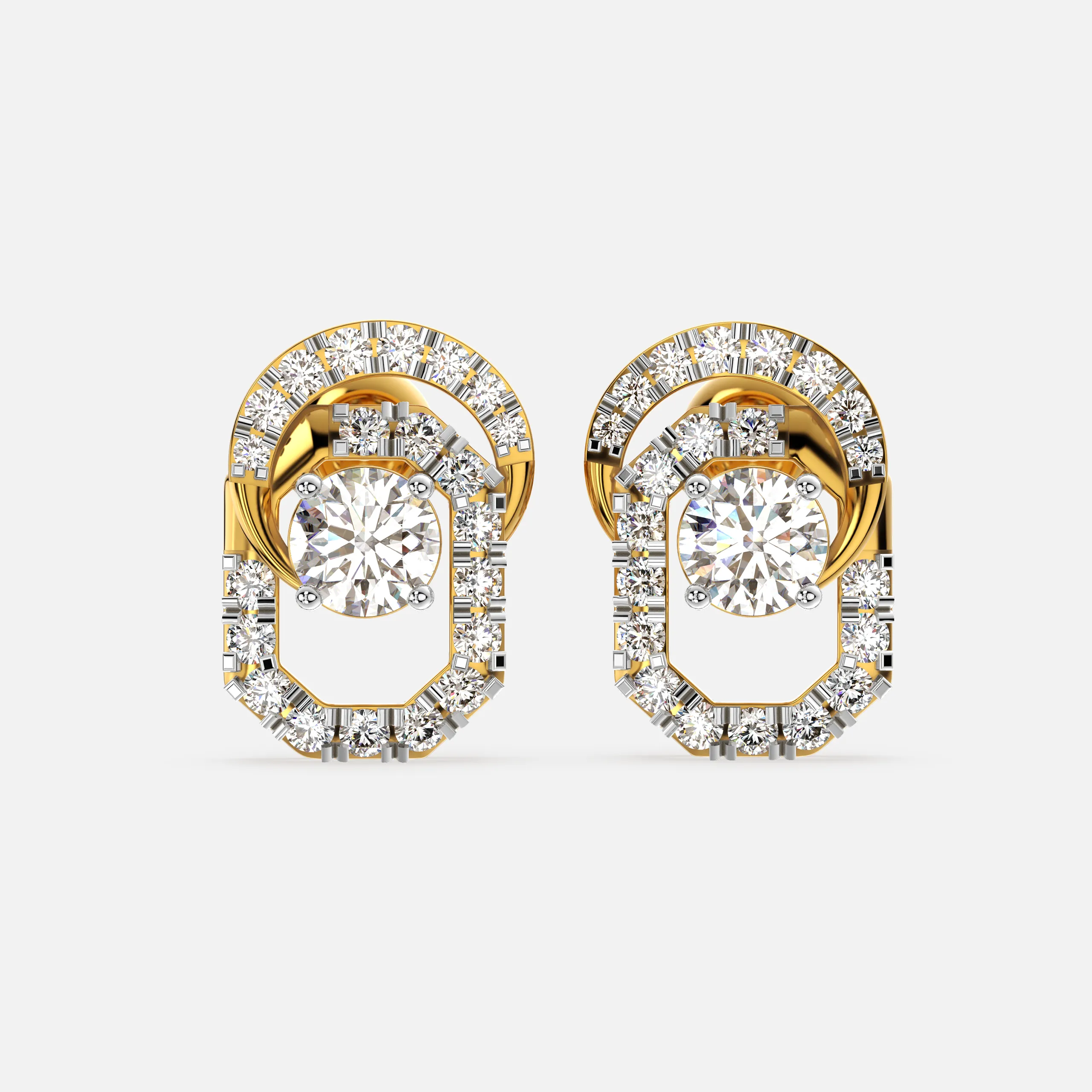 Aura Loop Diamond Earrings