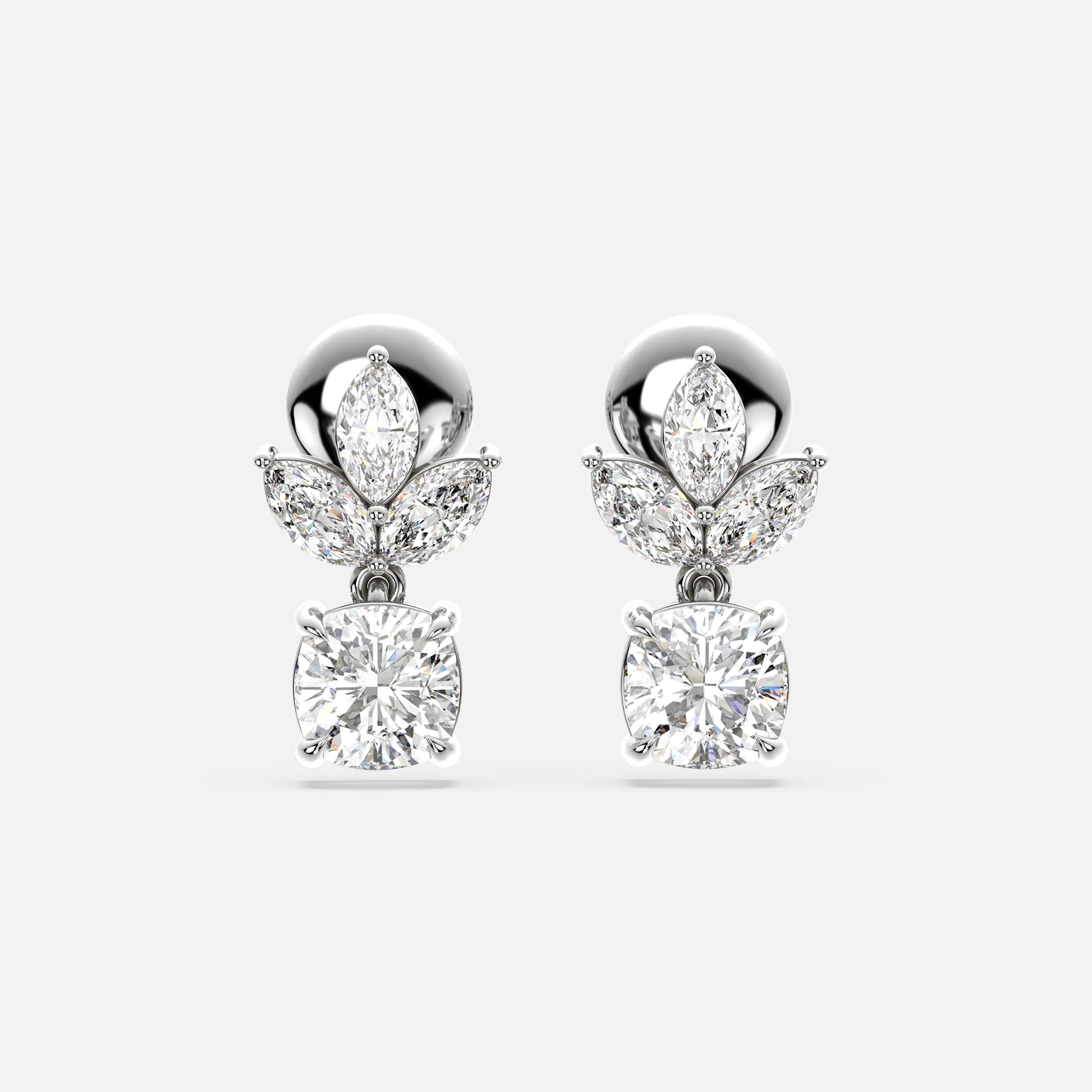 FloraSpark Diamond Earrings