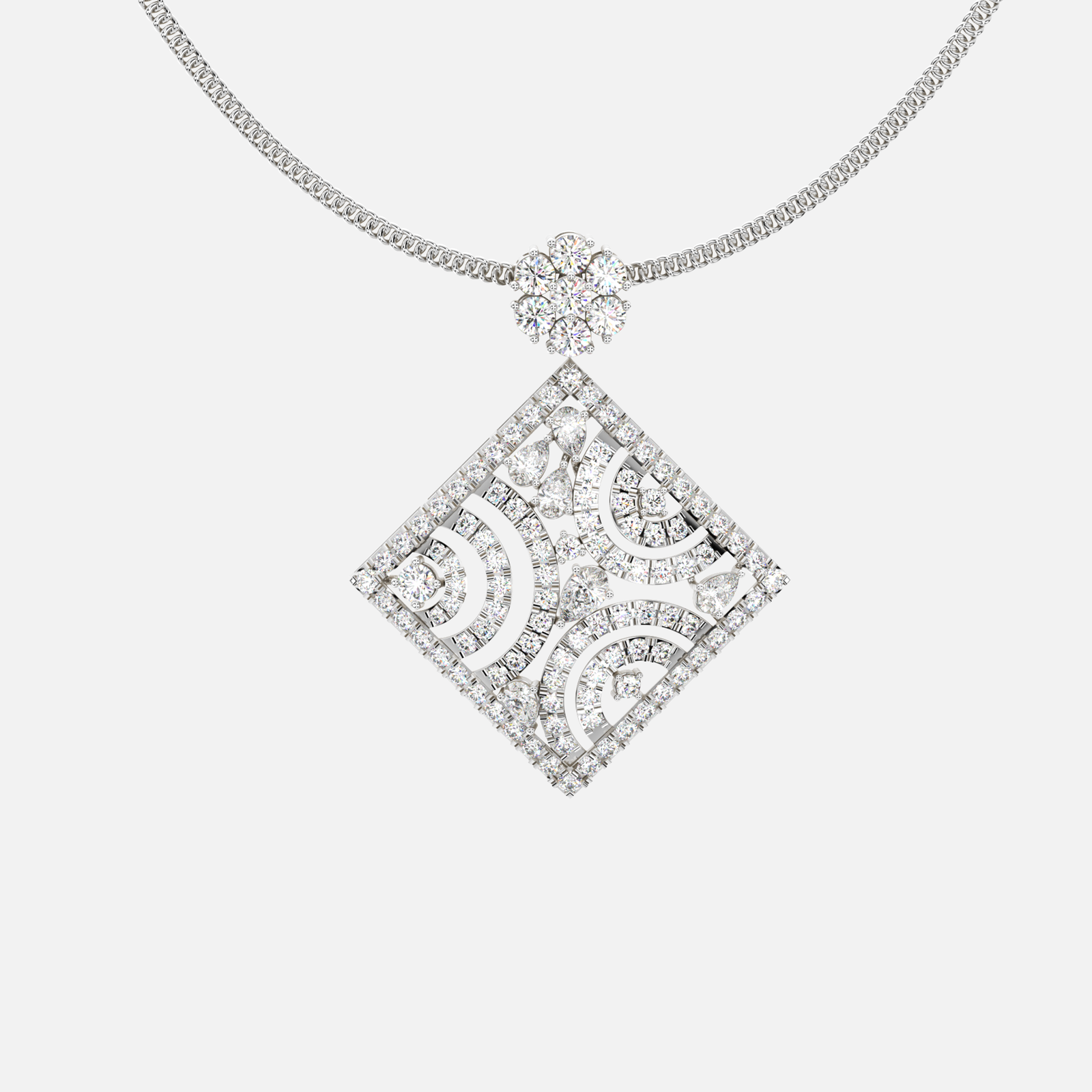 Aurelia Wave Diamond Pendant