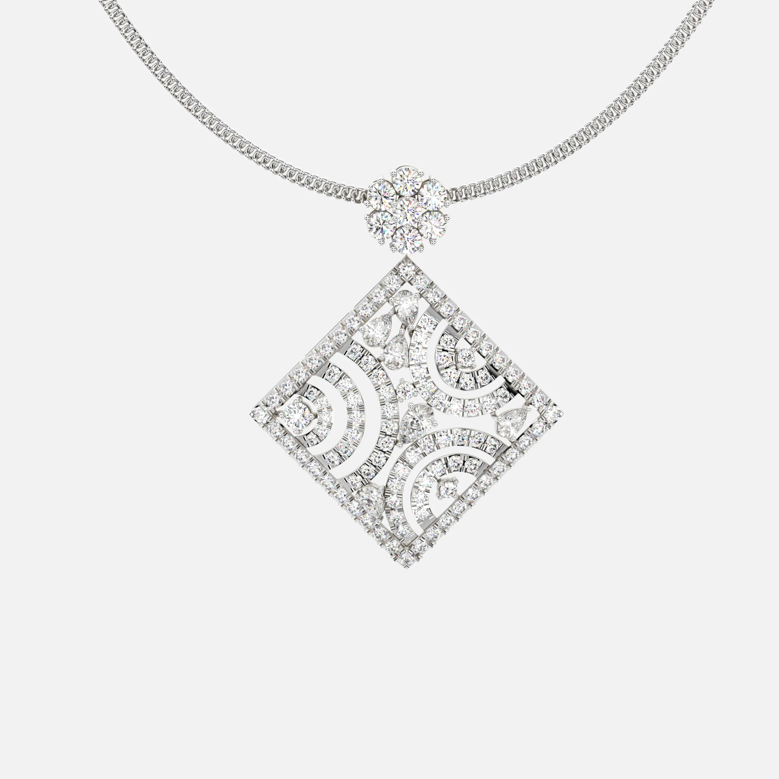 Aurelia Wave Diamond Pendant